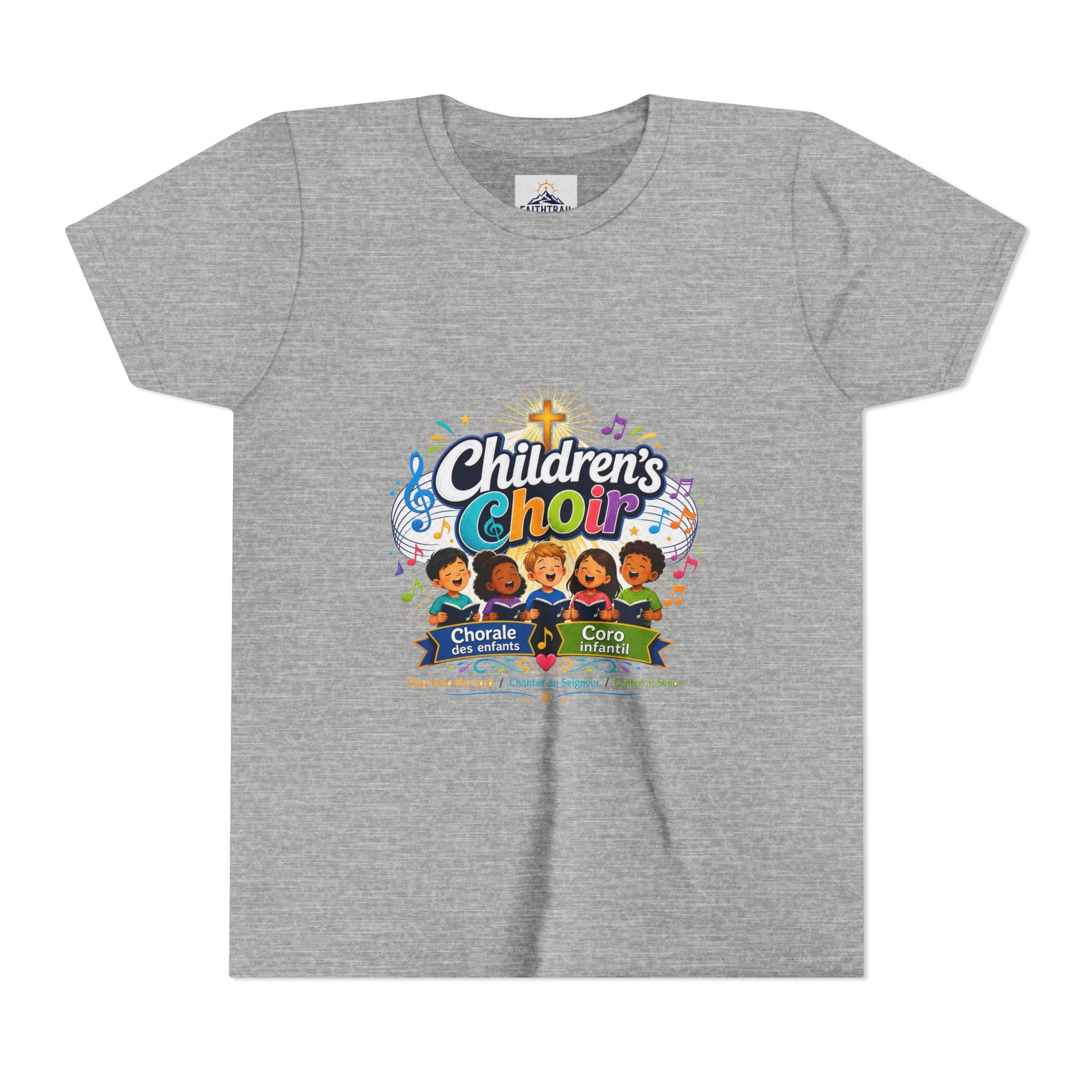 Children's Choir Youth Tee - Colorful Church Choir Graphic