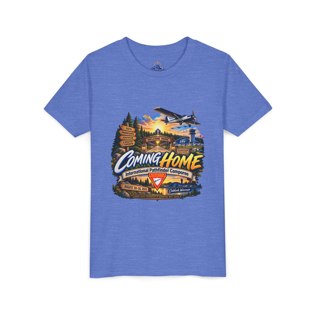 International Pathfinder Camporee - Stand Strong - Osh Kosh T-Shirt/Youth Tee — "Coming Home"