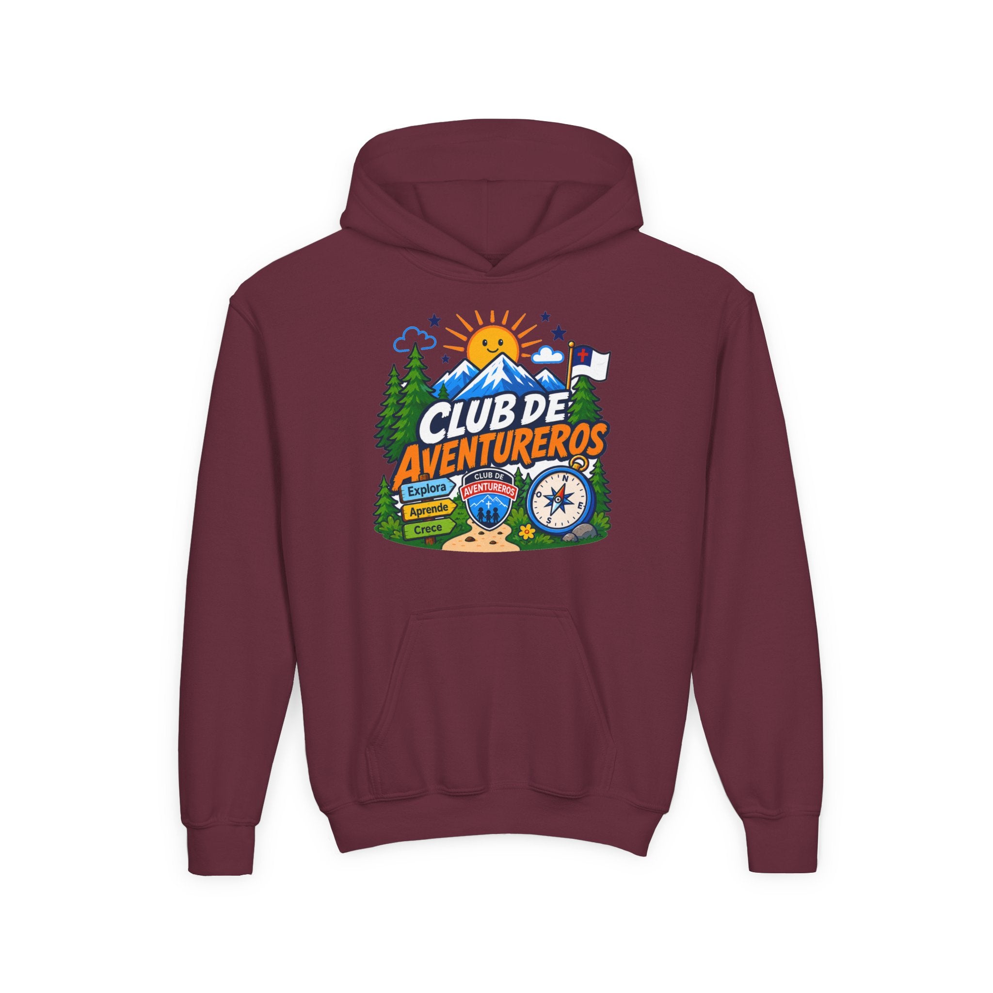 Club de Adventureros | Sudadera con capucha y estampado para Niños | Cámping