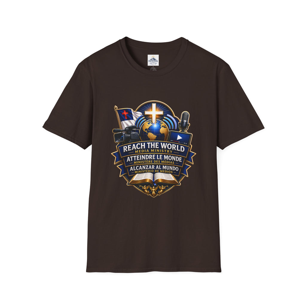 Reach The World Media Ministry T-Shirt — Christian Mission & Evangelism Tee