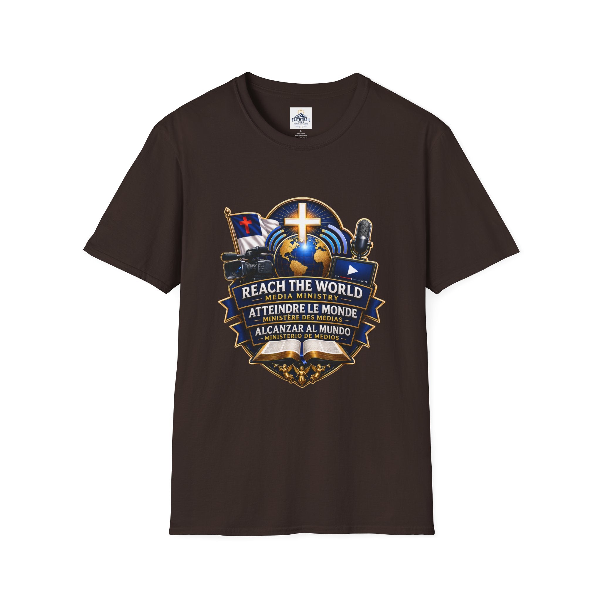 Reach The World Media Ministry T-Shirt — Christian Mission & Evangelism Tee