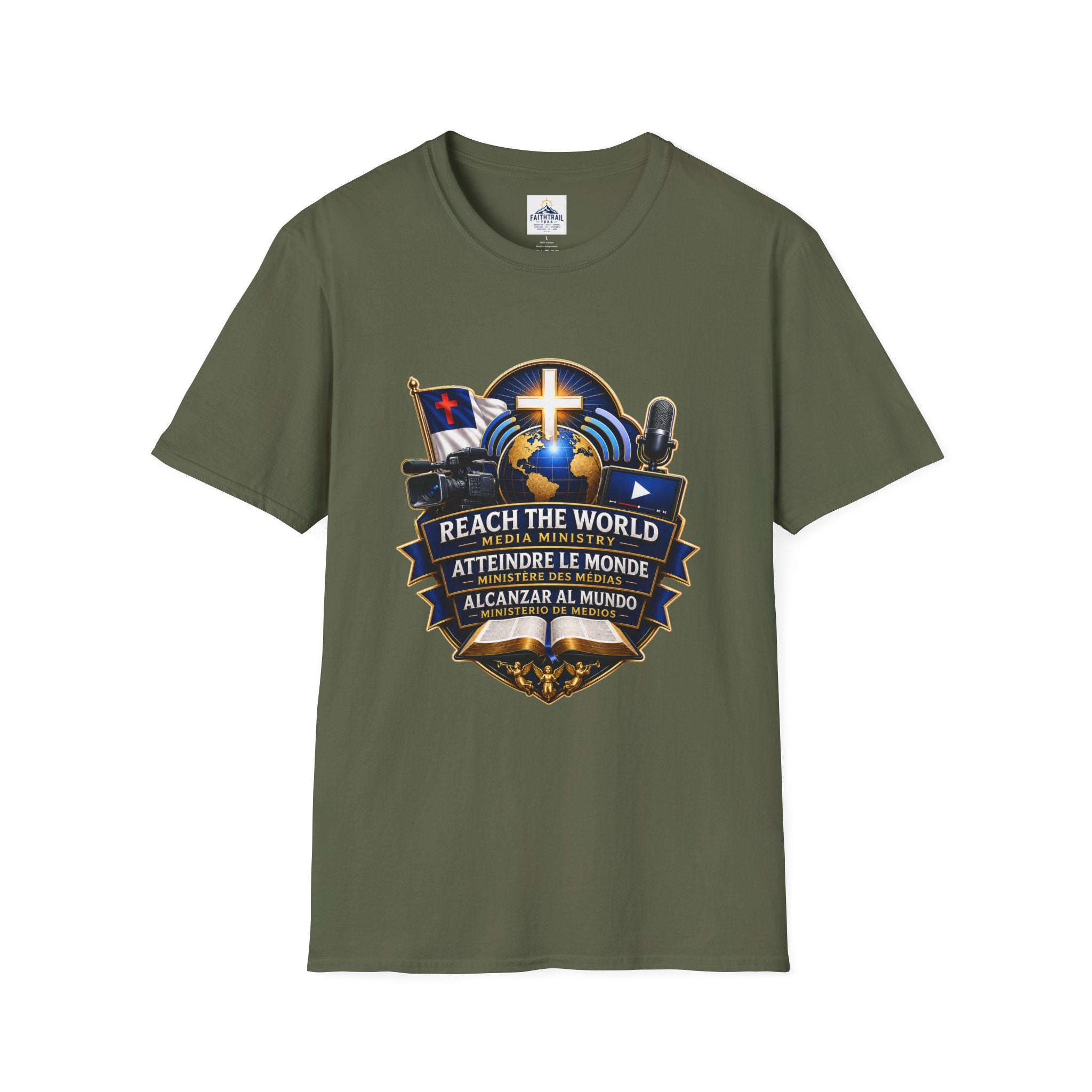 Reach The World Media Ministry T-Shirt — Christian Mission & Evangelism Tee