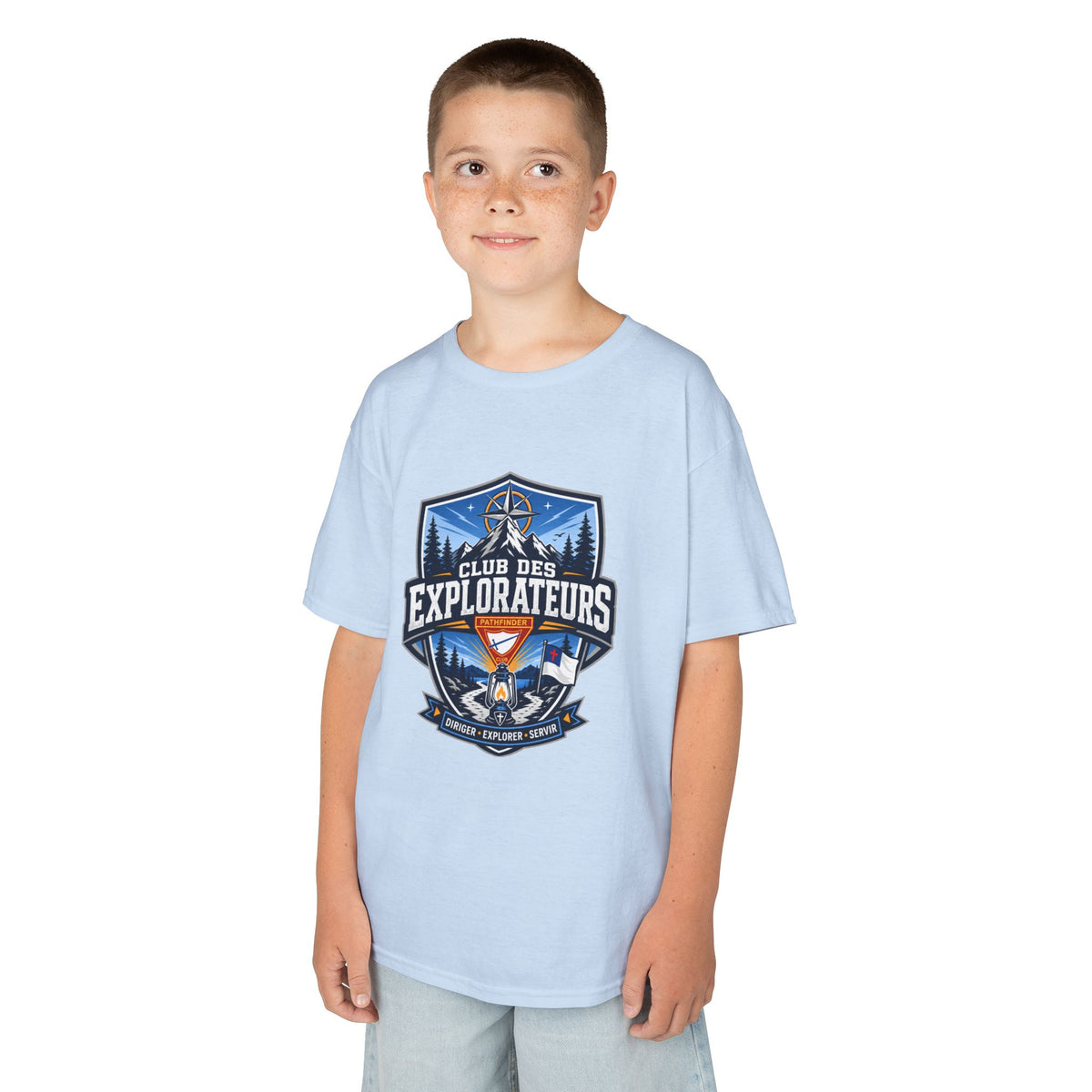T-shirt unisexe pour enfants Club des Explorateurs | Lanterne