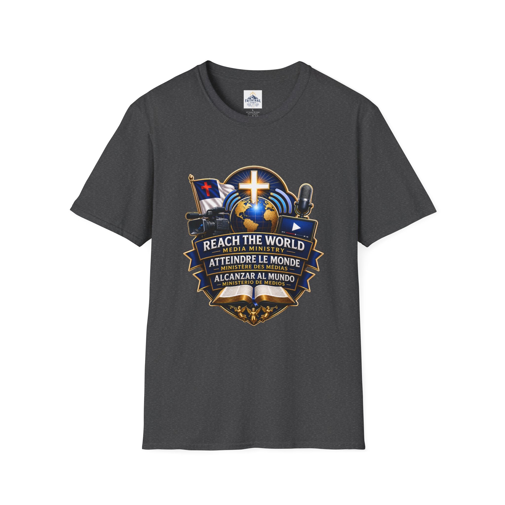 Reach The World Media Ministry T-Shirt — Christian Mission & Evangelism Tee