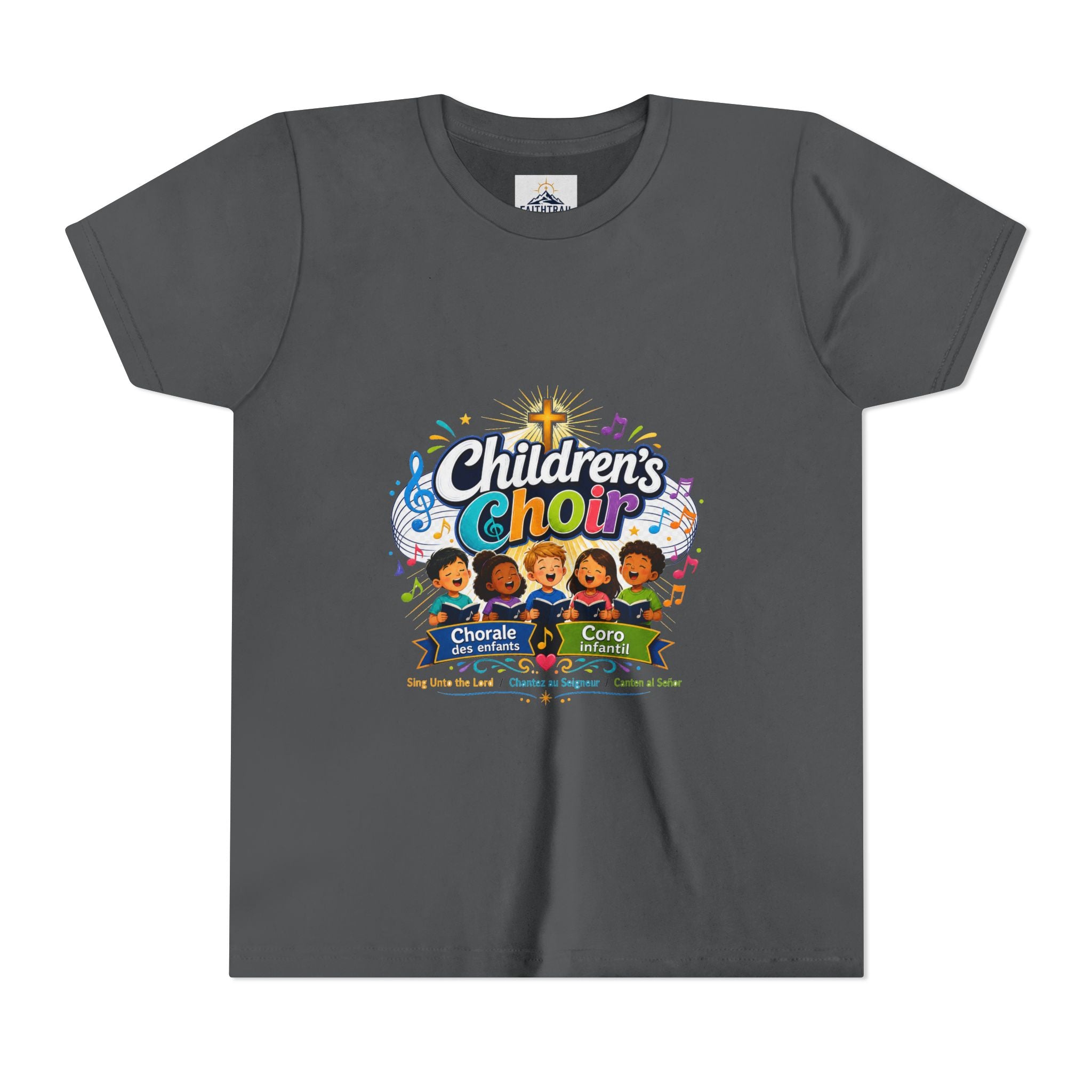 Children's Choir Youth Tee - Colorful Church Choir Graphic
