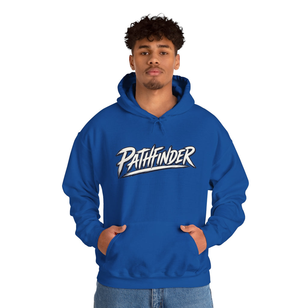 Pathfinder Graphic Hoodie — Retro Script Logo Pullover