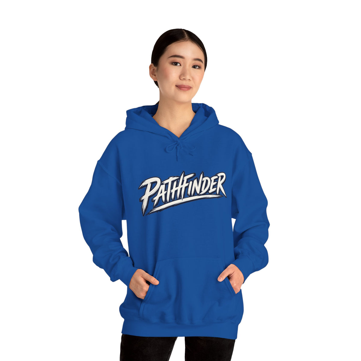 Pathfinder Graphic Hoodie — Retro Script Logo Pullover