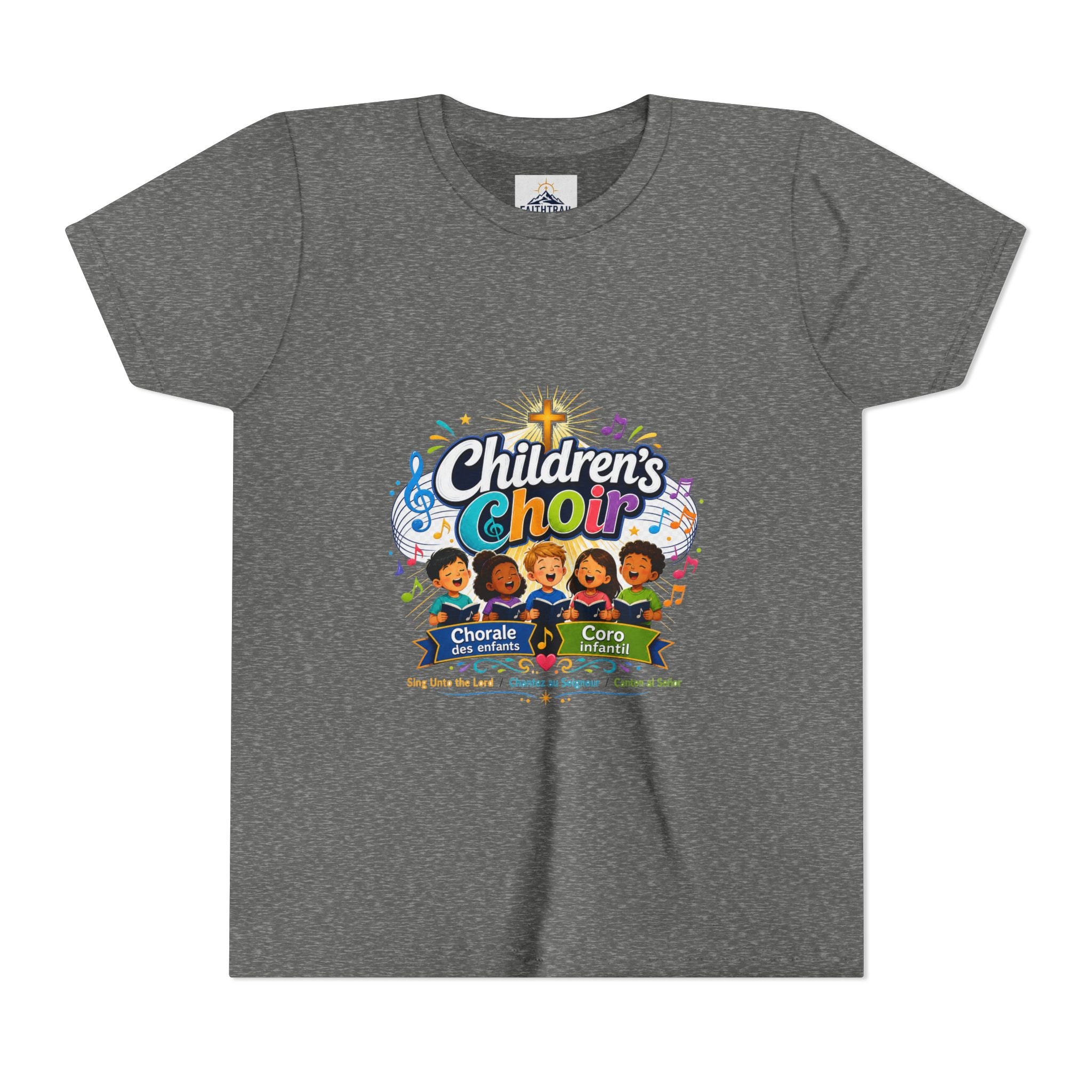 Children's Choir Youth Tee - Colorful Church Choir Graphic
