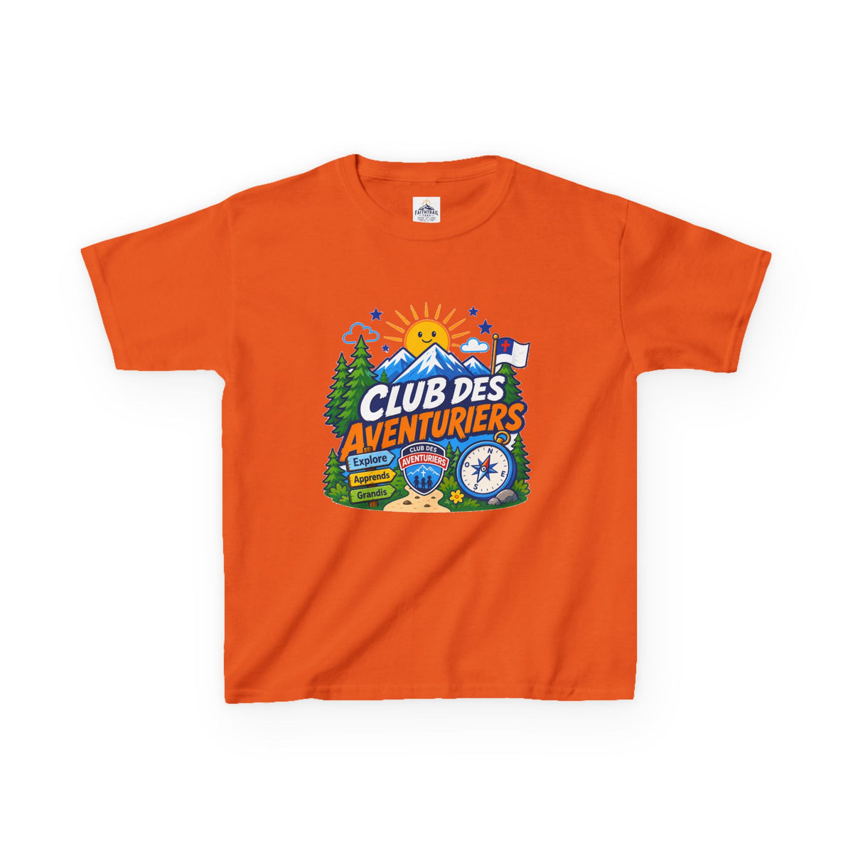 Club de Aventureros Camiseta (Niños) | Camping, Brújula y Sol