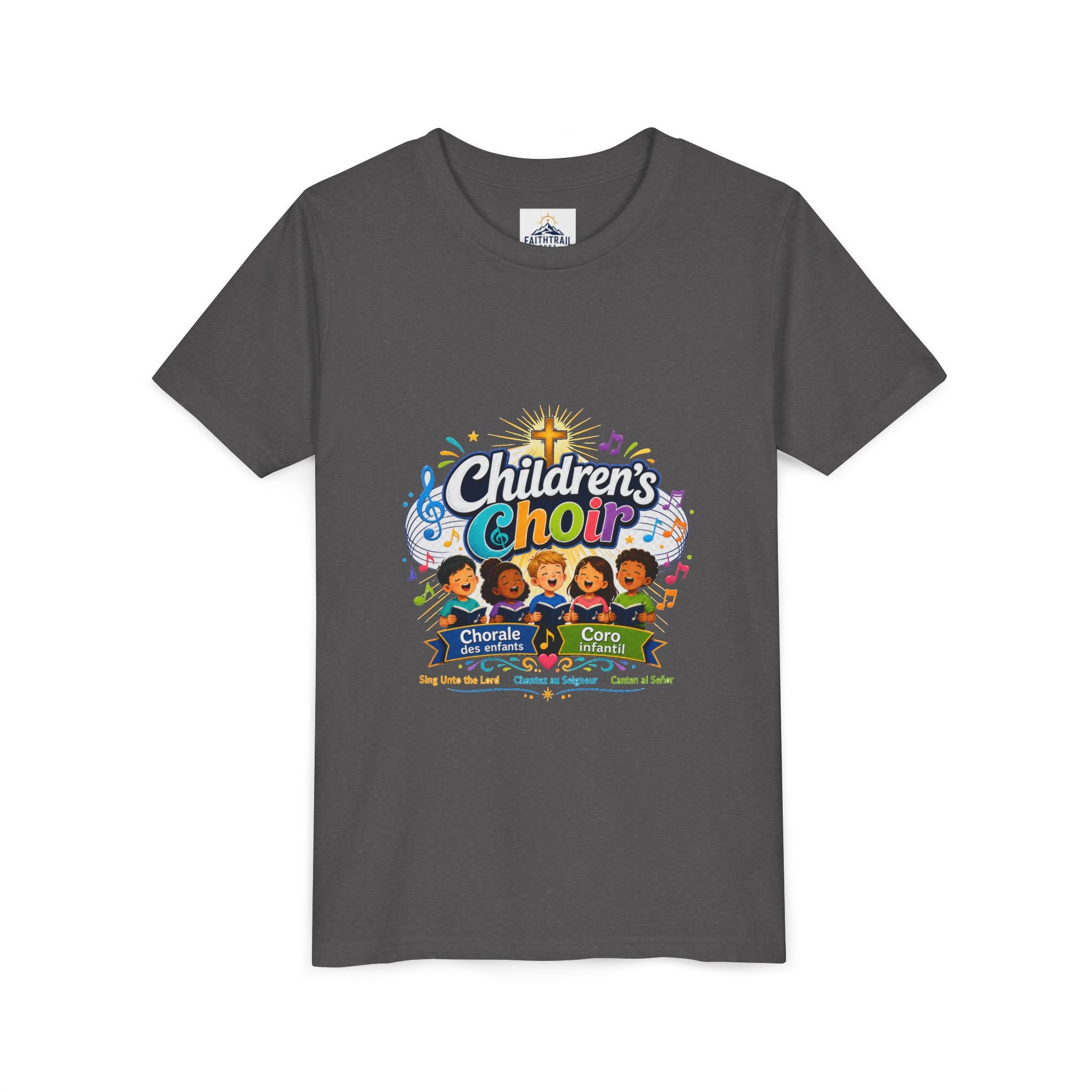 Children's Choir Youth Tee - Colorful Church Choir Graphic