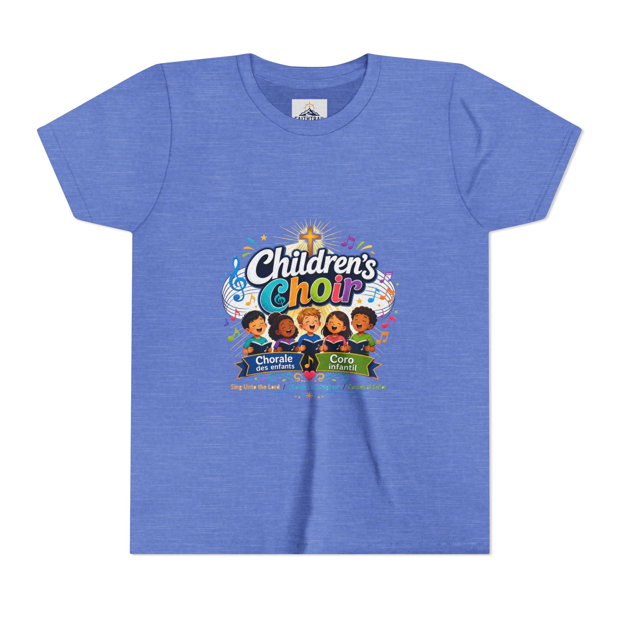 Children's Choir Youth Tee - Colorful Church Choir Graphic