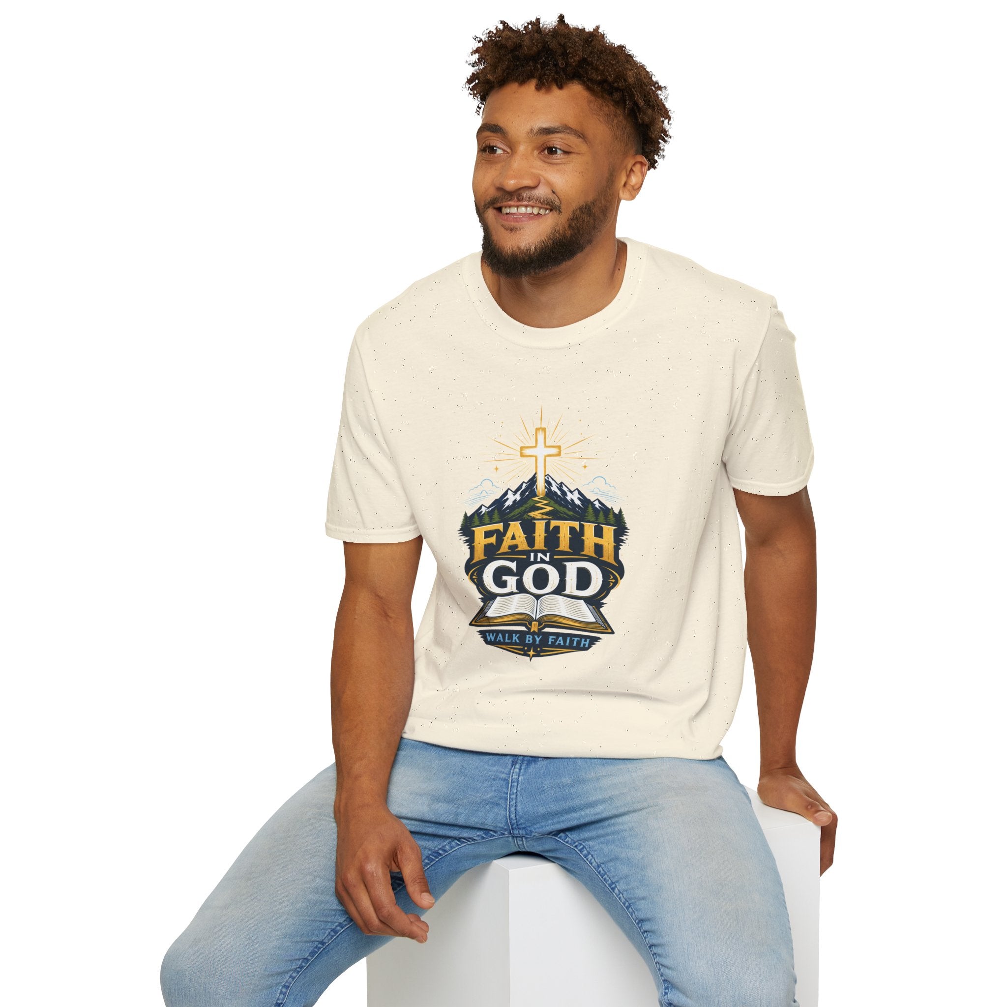 Faith In God T-Shirt — Mountain Cross Christian Tee