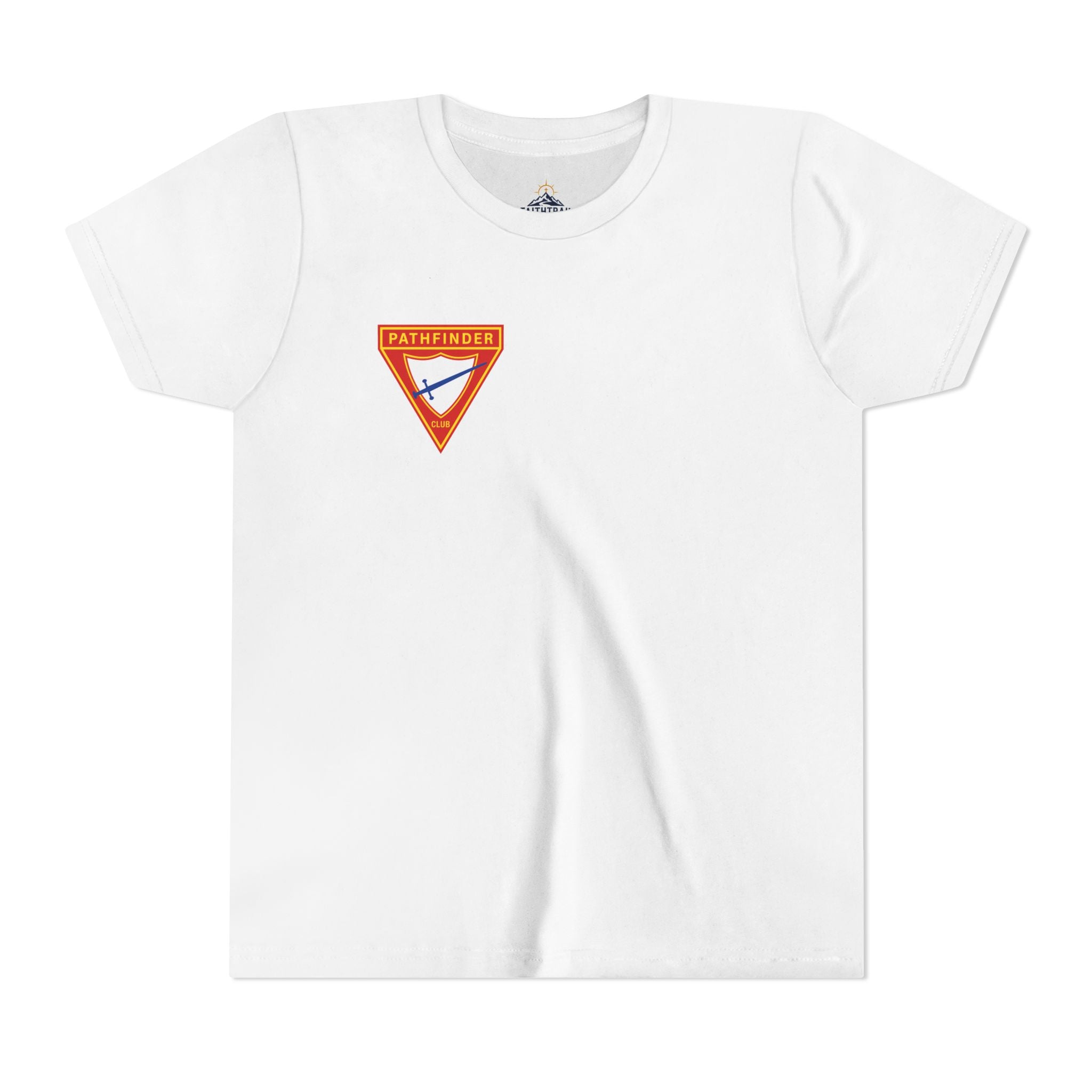 Pathfinder Club Youth Tee — Pathfinder Shield Emblem Short Sleeve Shirt