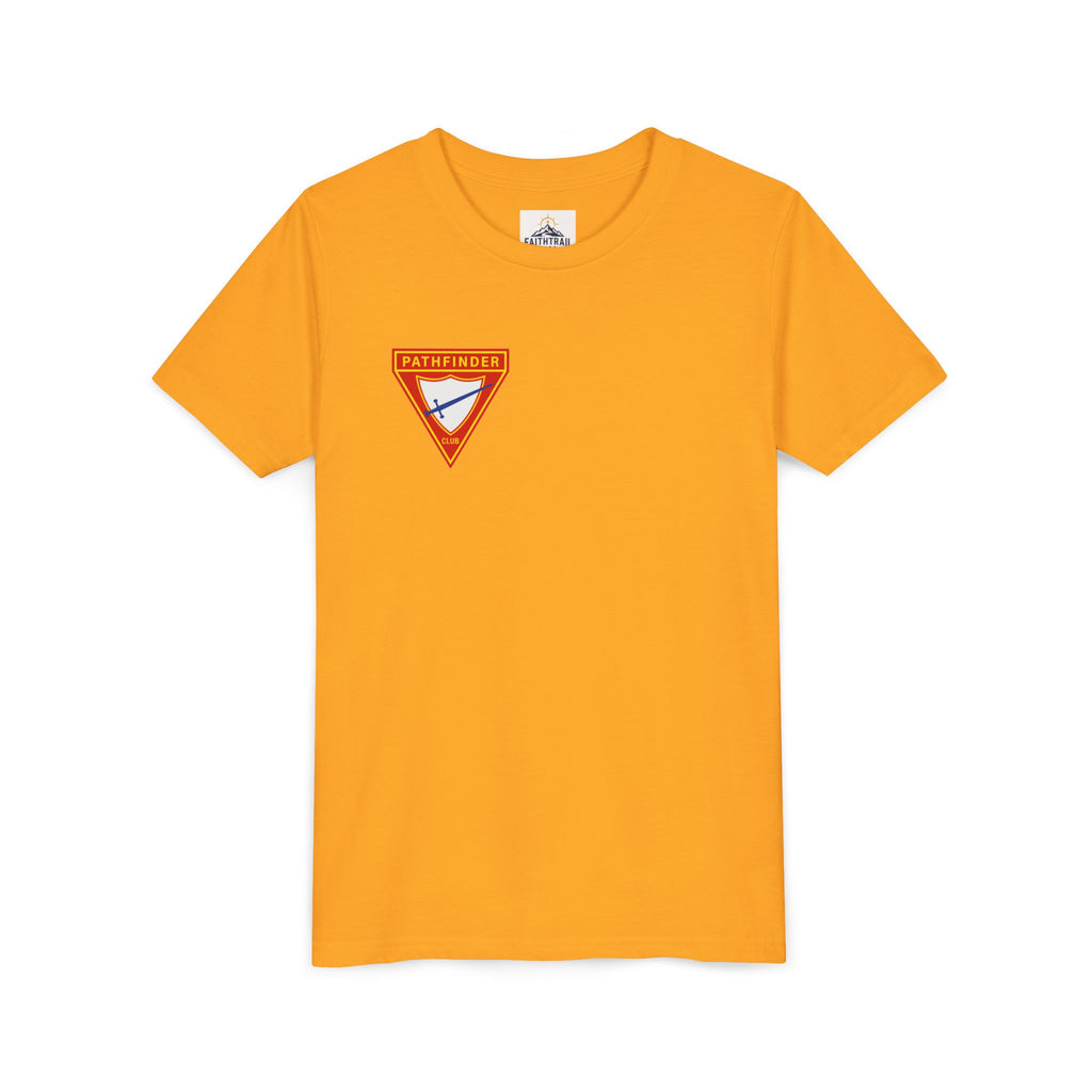 Pathfinder Club Youth Tee — Pathfinder Shield Emblem Short Sleeve Shirt