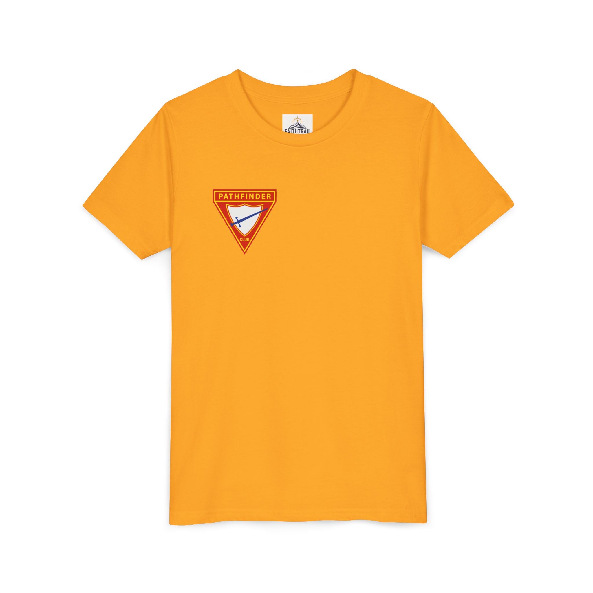Pathfinder Club Youth Tee — Pathfinder Shield Emblem Short Sleeve Shirt