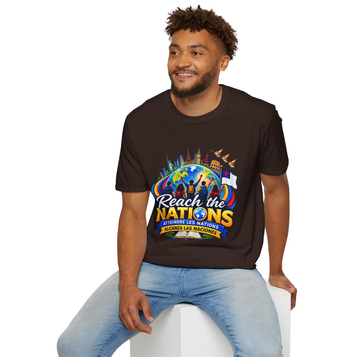 Reach the Nations T-Shirt — Global Missions Christian Outreach Tee