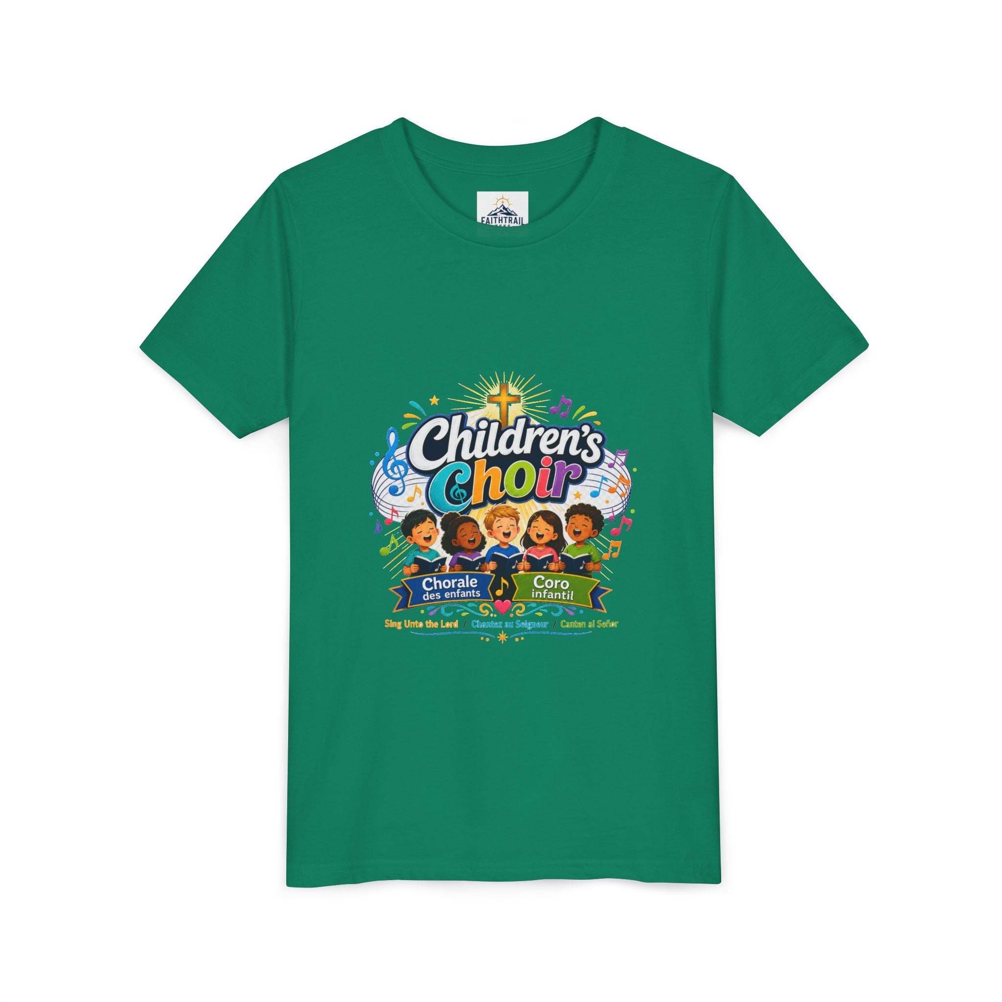 Children's Choir Youth Tee - Colorful Church Choir Graphic