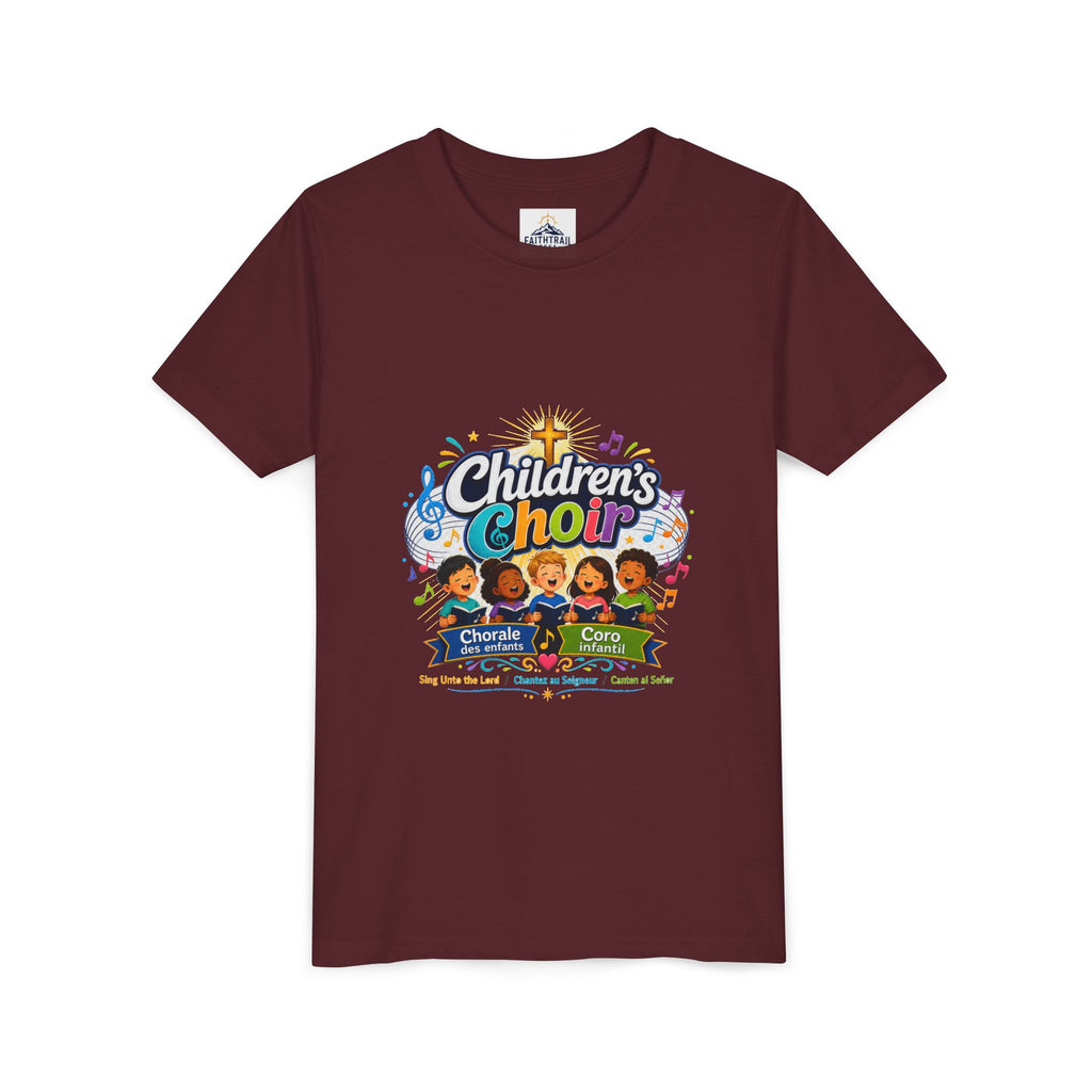 Children's Choir Youth Tee - Colorful Church Choir Graphic