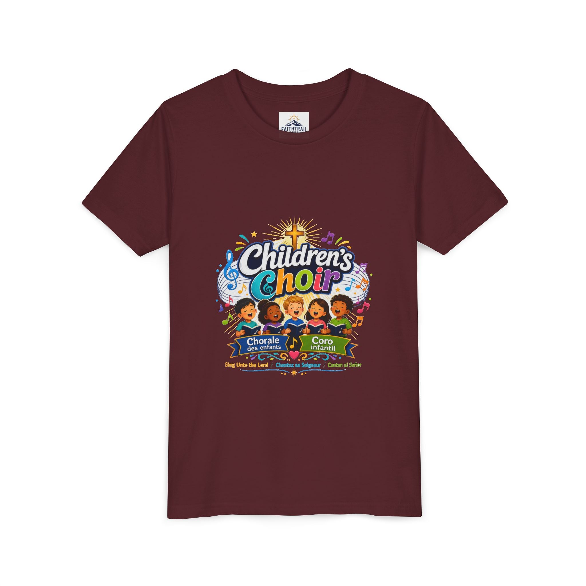 Children's Choir Youth Tee - Colorful Church Choir Graphic