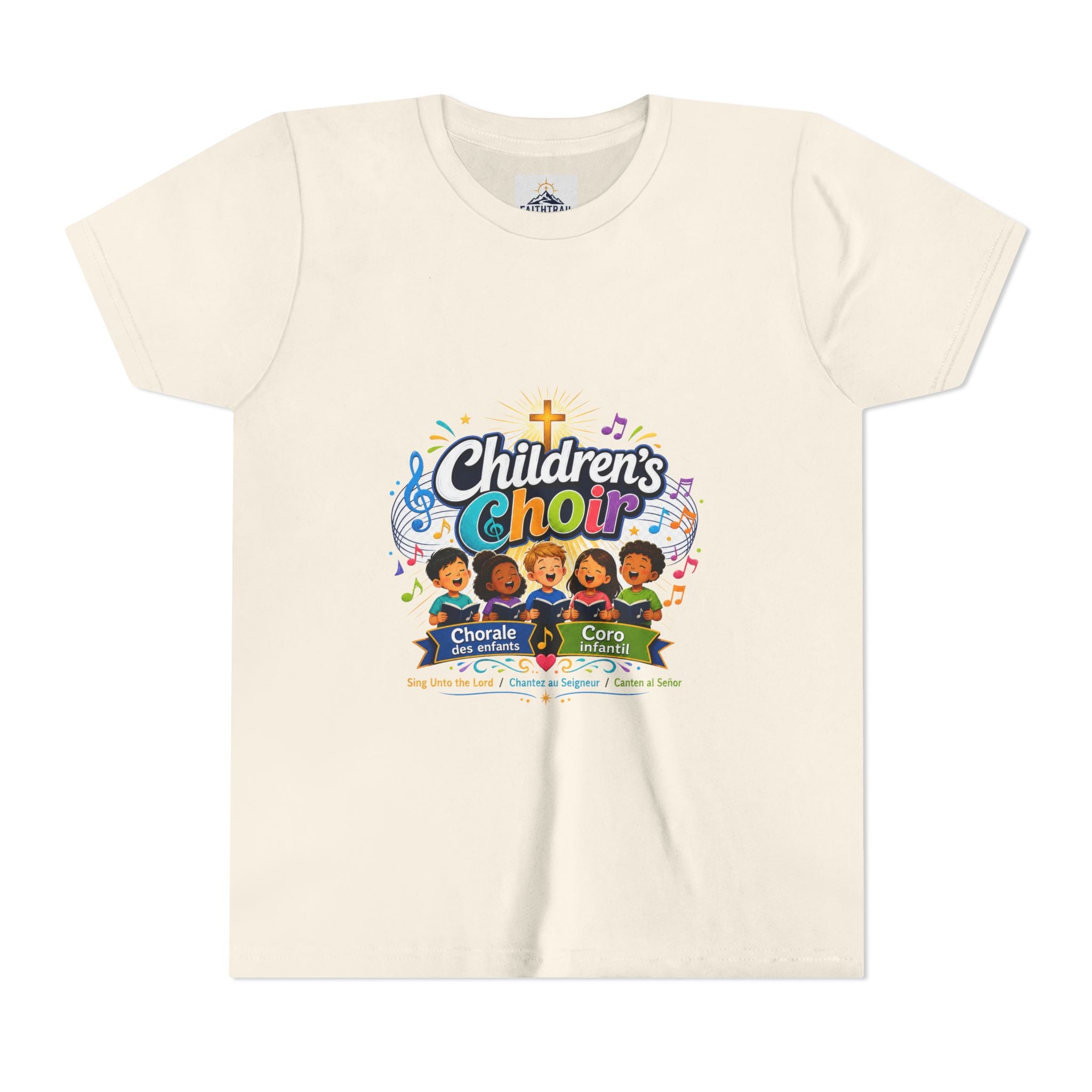 Children's Choir Youth Tee - Colorful Church Choir Graphic