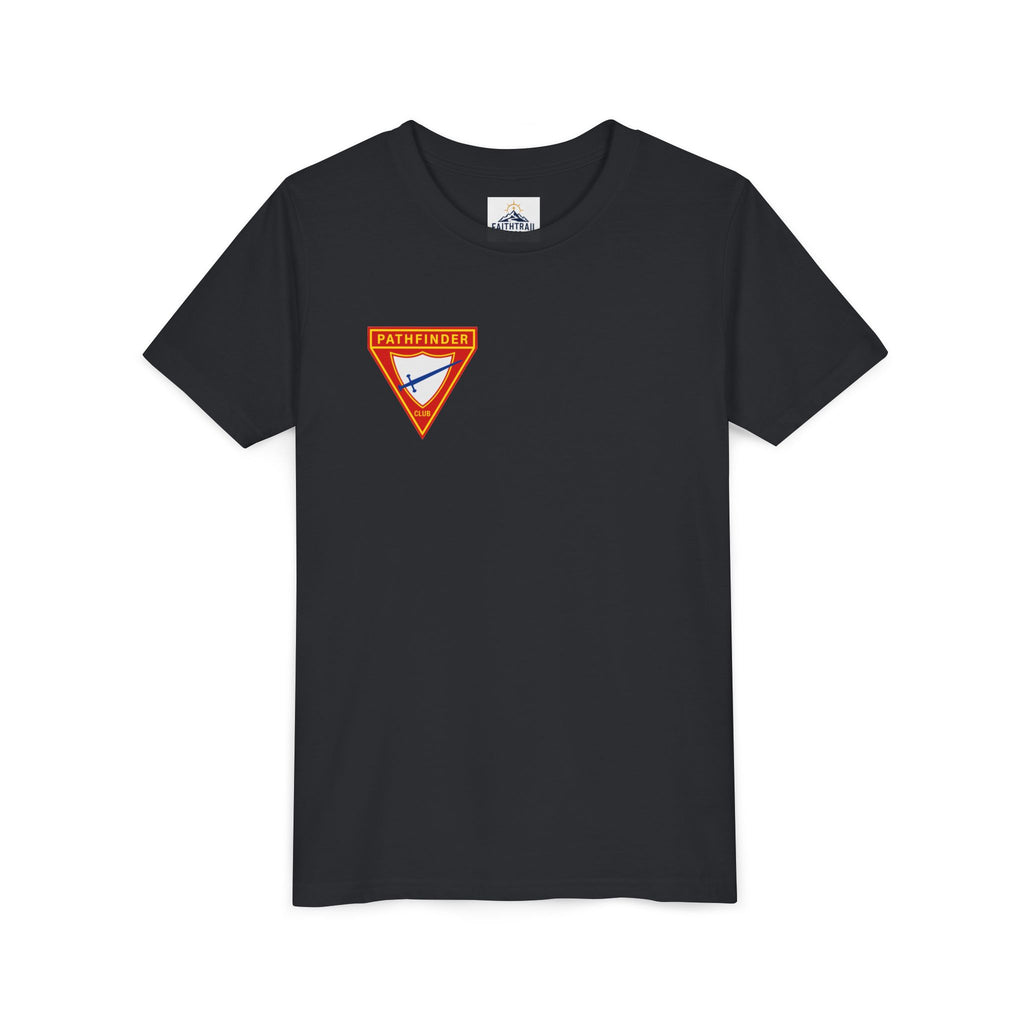 Pathfinder Club Youth Tee — Pathfinder Shield Emblem Short Sleeve Shirt