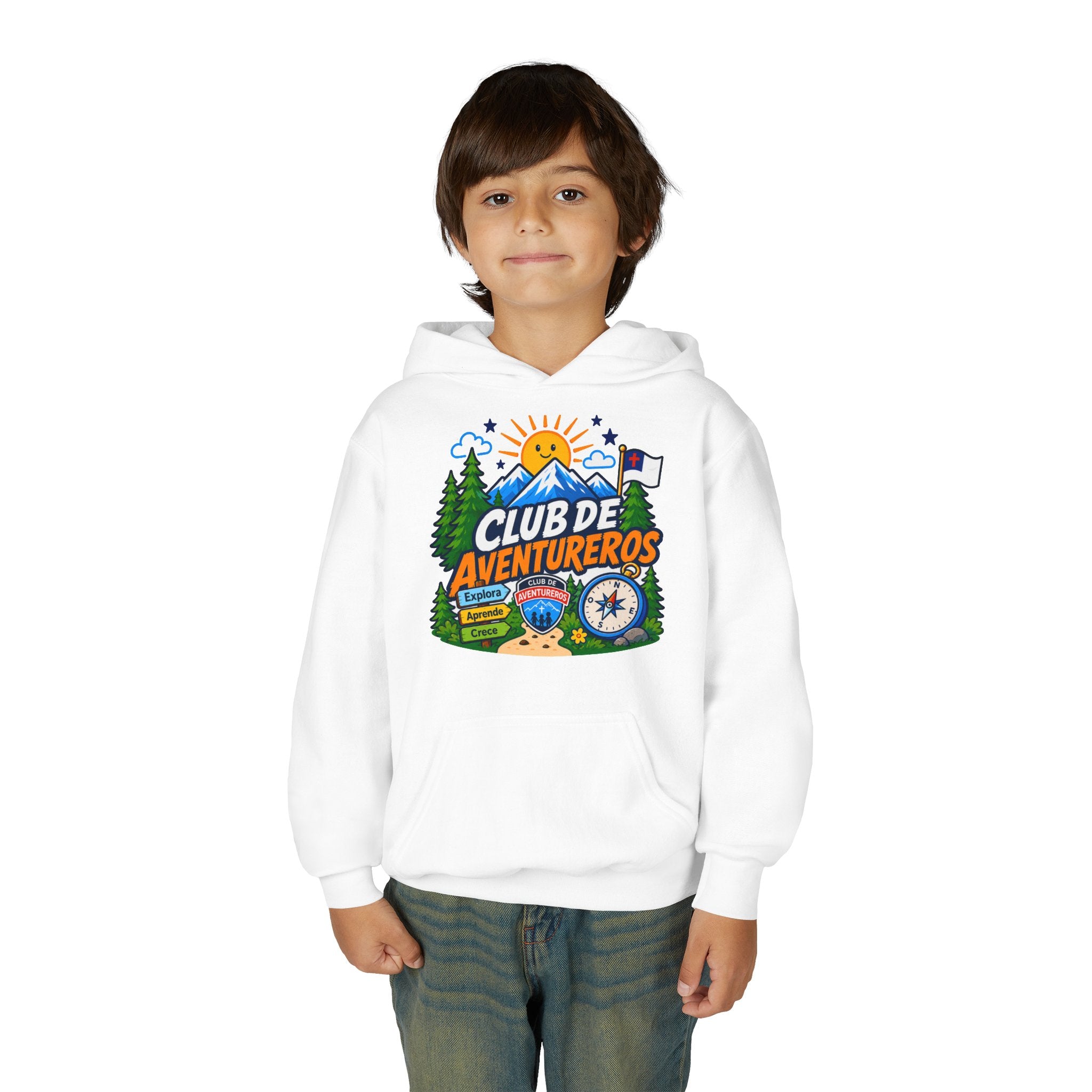 Club de Adventureros | Sudadera con capucha y estampado para Niños | Cámping