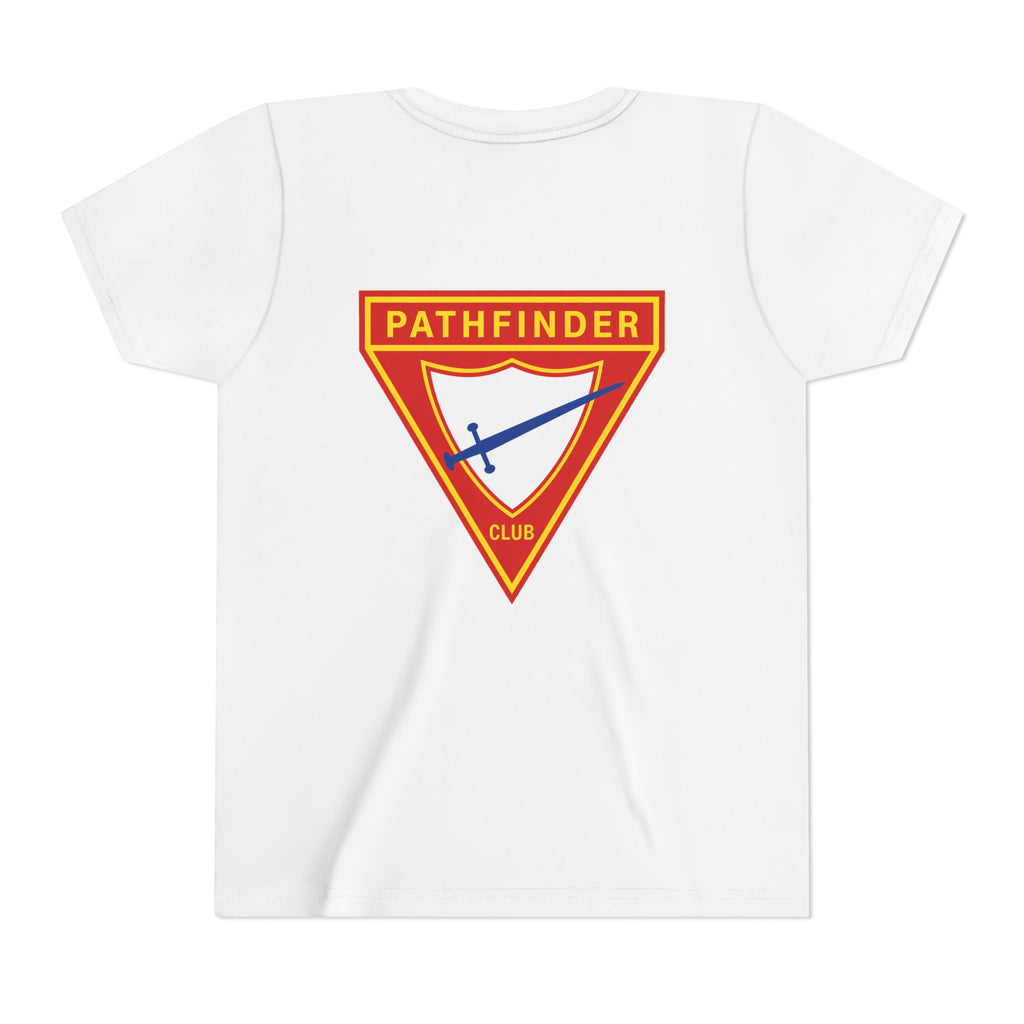 Pathfinder Club Youth Tee — Pathfinder Shield Emblem Short Sleeve Shirt