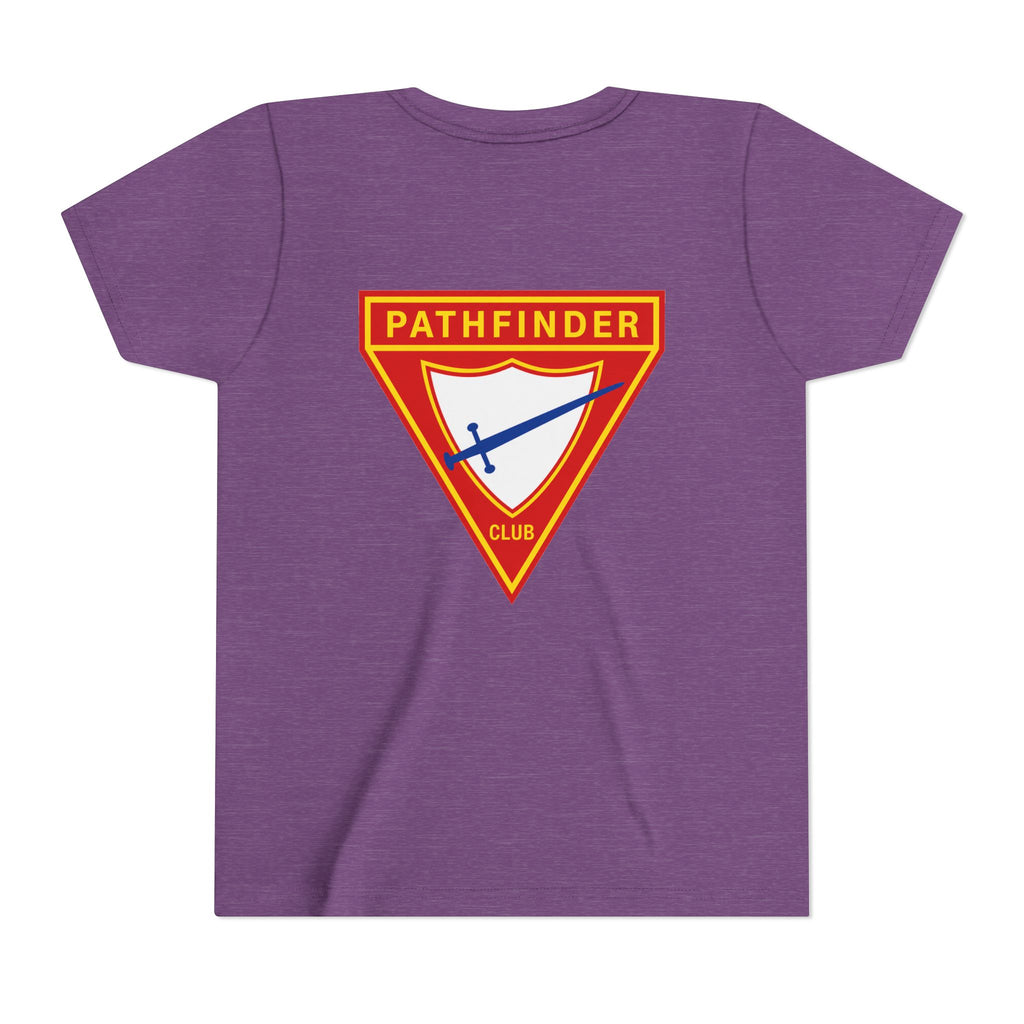 Pathfinder Club Youth Tee — Pathfinder Shield Emblem Short Sleeve Shirt