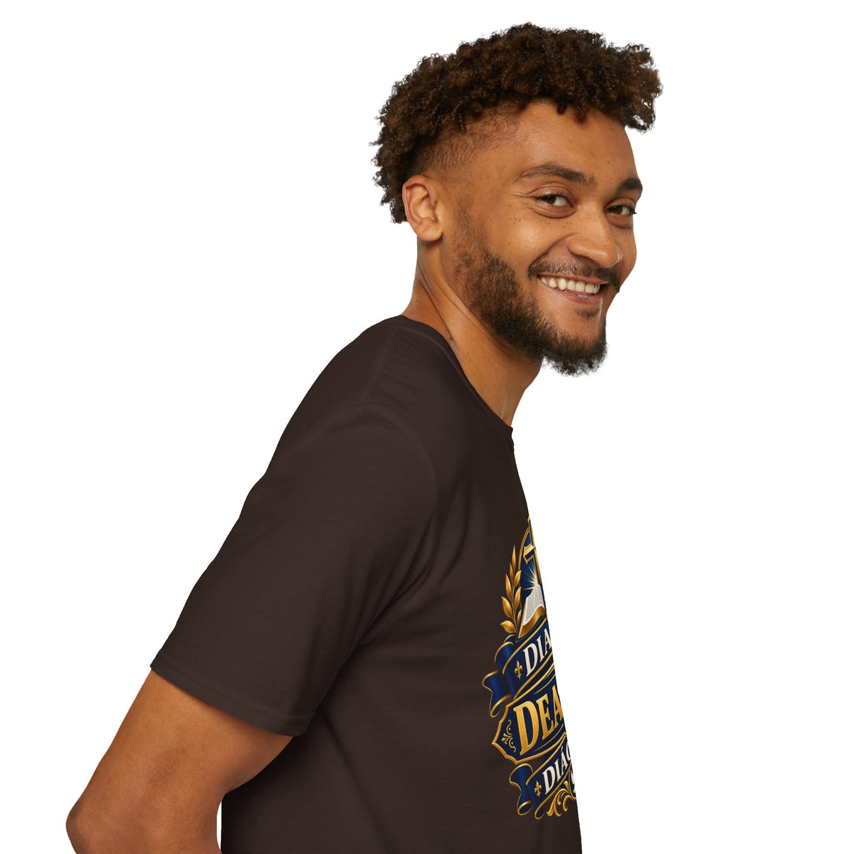 Deacon Faith T-Shirt — 'Diacre' Church Cross & Bible Emblem