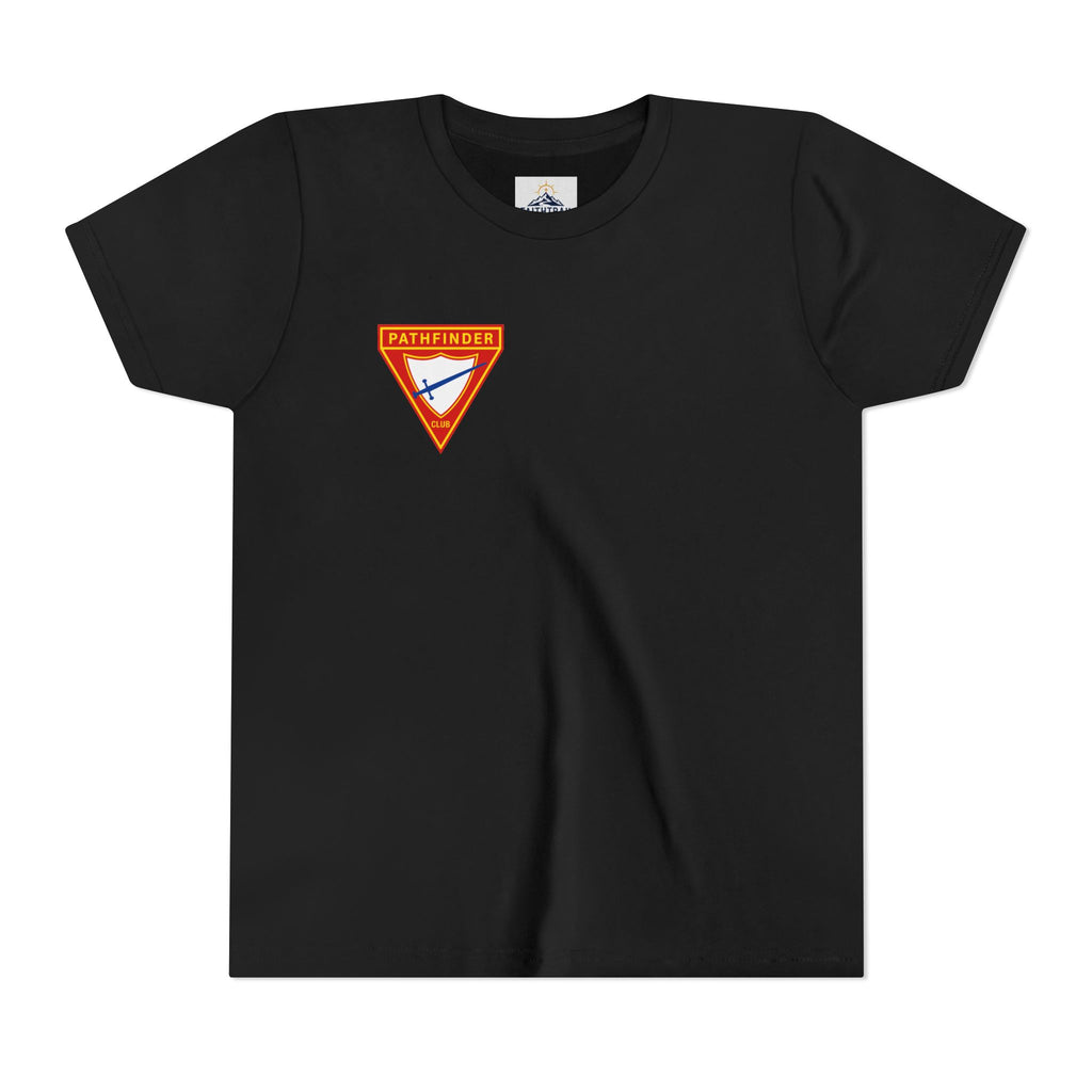 Pathfinder Club Youth Tee — Pathfinder Shield Emblem Short Sleeve Shirt