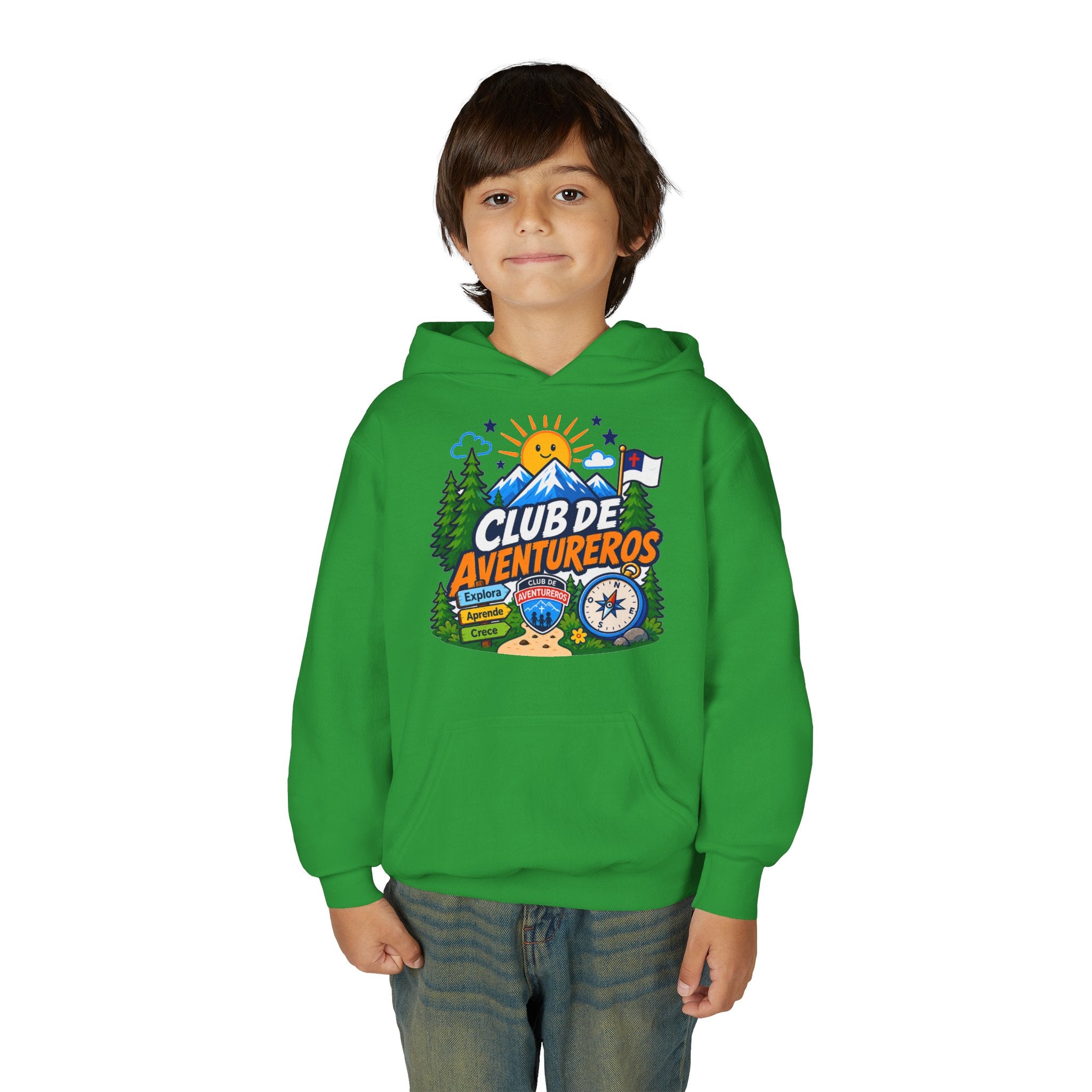 Club de Adventureros | Sudadera con capucha y estampado para Niños | Cámping