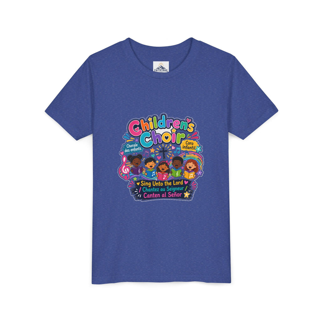 Children's Choir Youth Tee — Colorful 'Children's Choir' Gospel Music Shirt for Kids