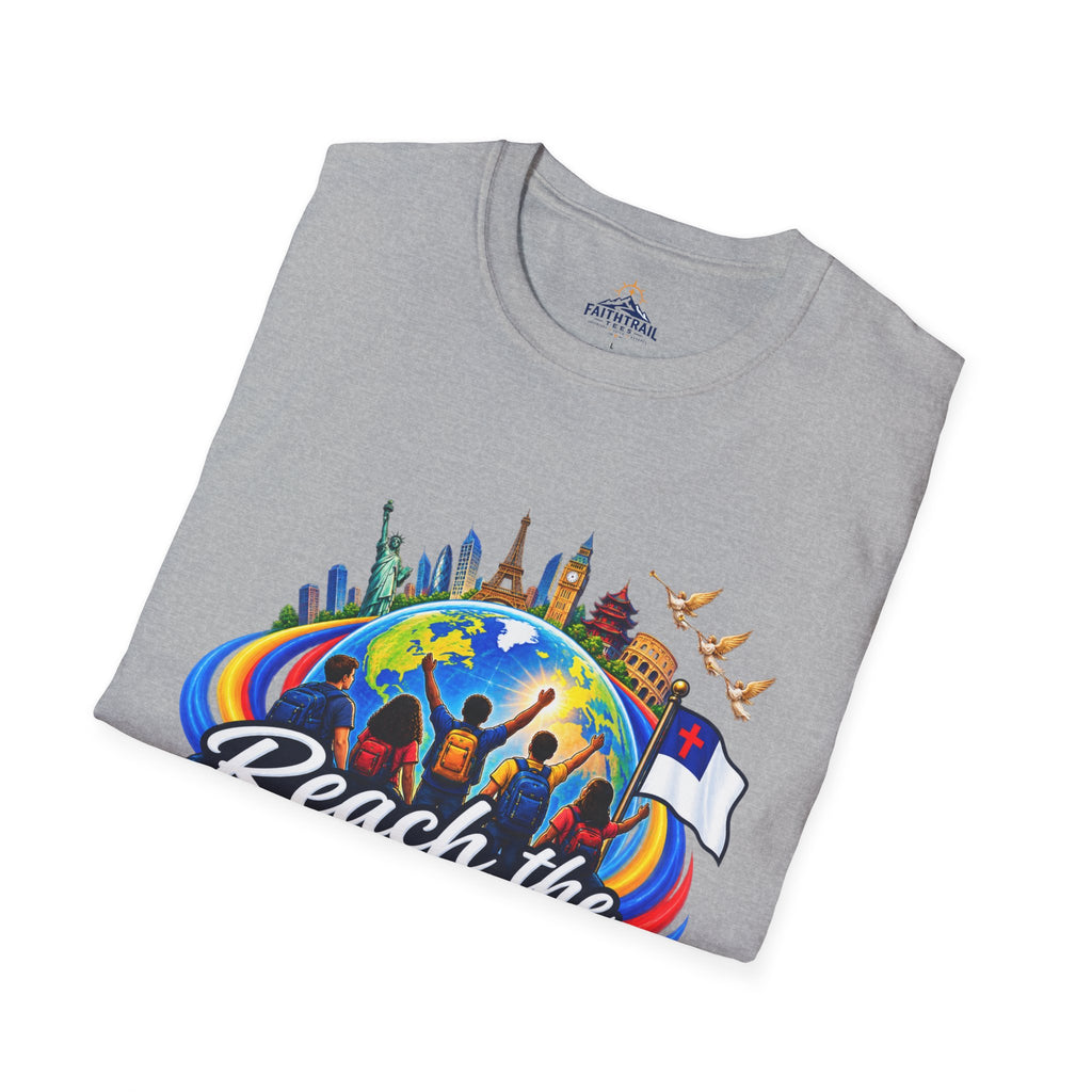 Reach the Nations T-Shirt — Global Missions Christian Outreach Tee