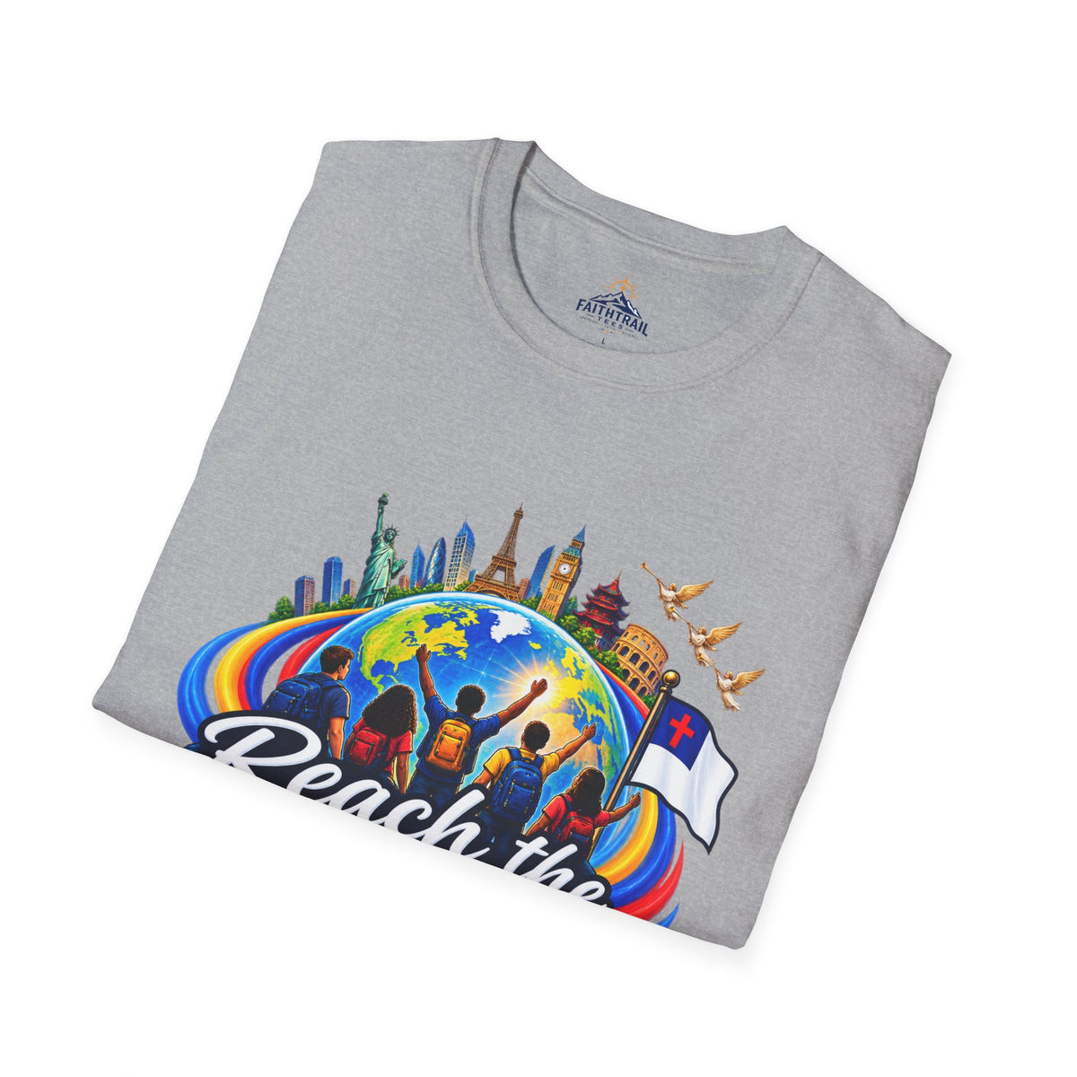 Reach the Nations T-Shirt — Global Missions Christian Outreach Tee
