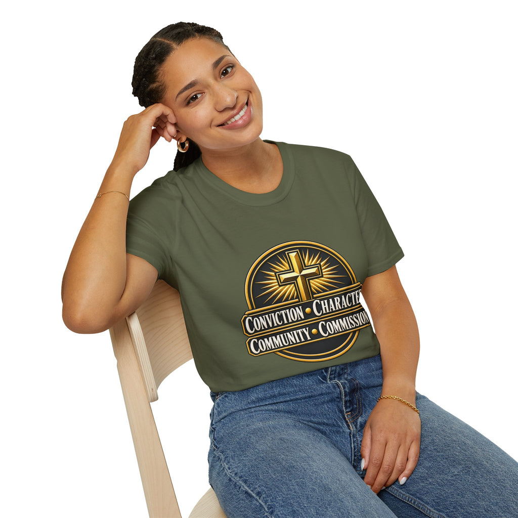 Conviction • Character Christian T-Shirt — Cross Faith Ministry Tee
