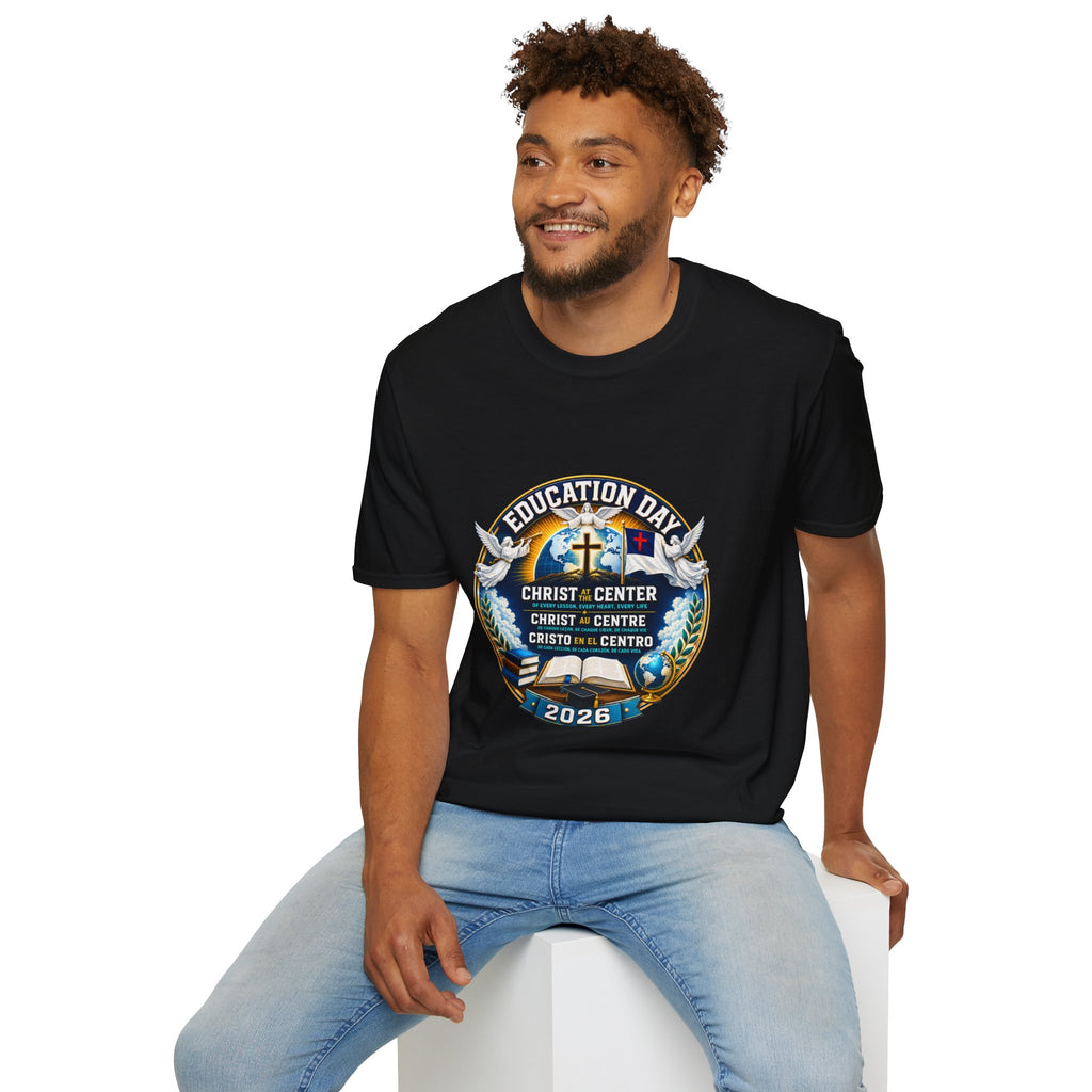 Education Day T-Shirt — "Christ at Center" Church Event Tee (2026)