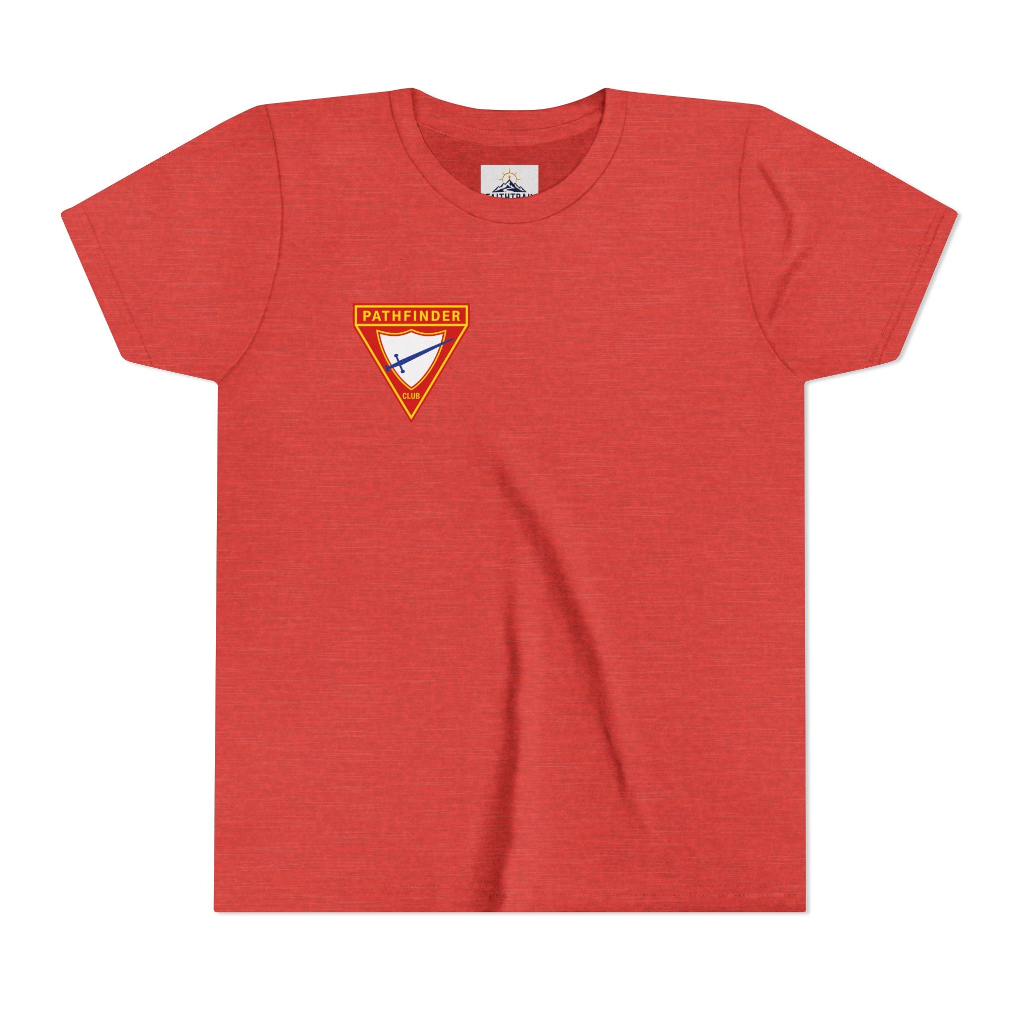 Pathfinder Club Youth Tee — Pathfinder Shield Emblem Short Sleeve Shirt