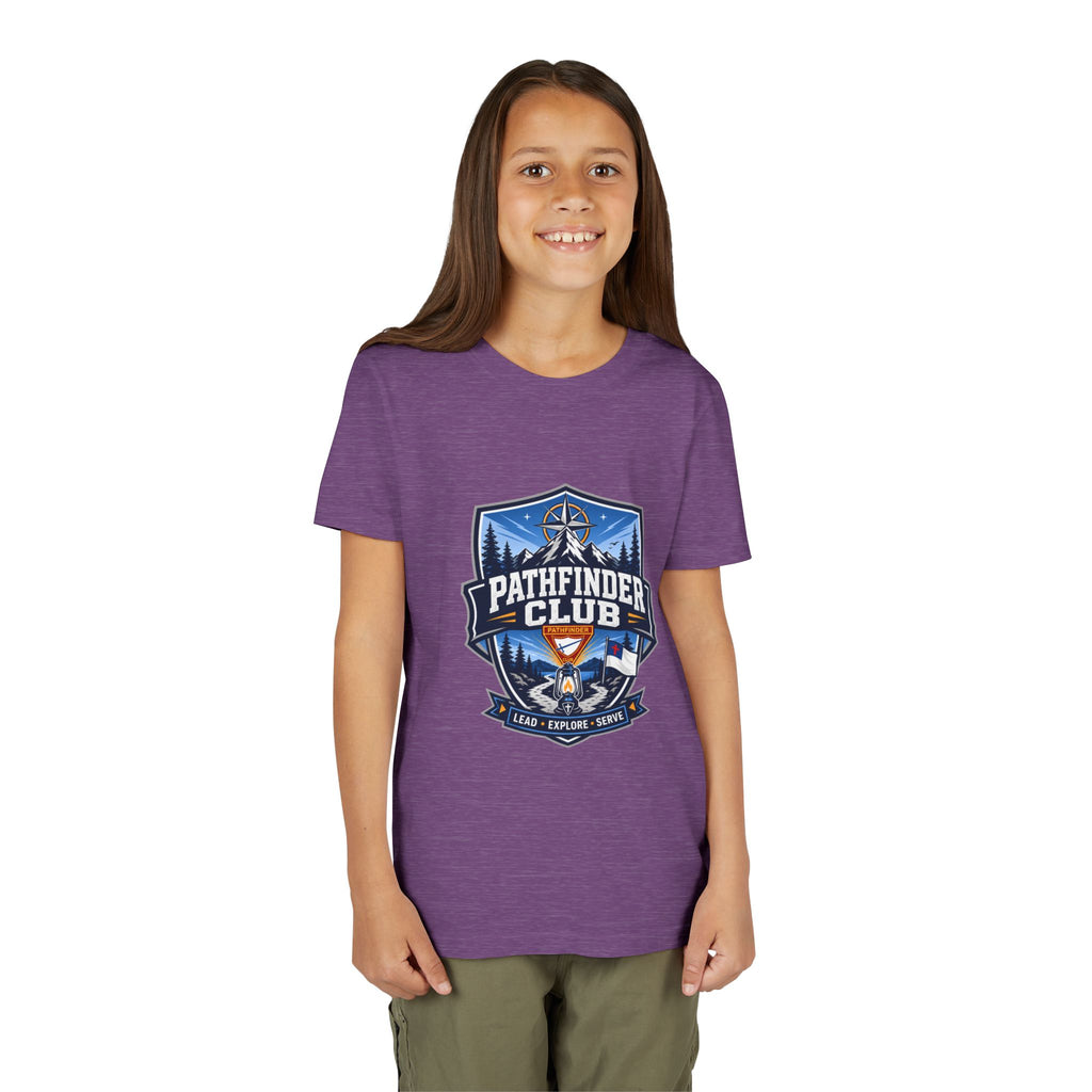 Conquistadores Camiseta para jóvenes | Camping Compass, Fogata, Pinos