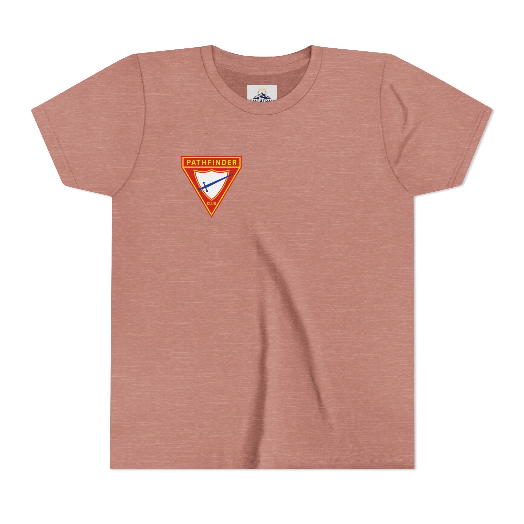 Pathfinder Club Youth Tee — Pathfinder Shield Emblem Short Sleeve Shirt