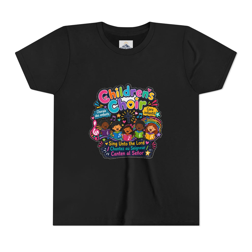 Children's Choir Youth Tee — Colorful 'Children's Choir' Gospel Music Shirt for Kids
