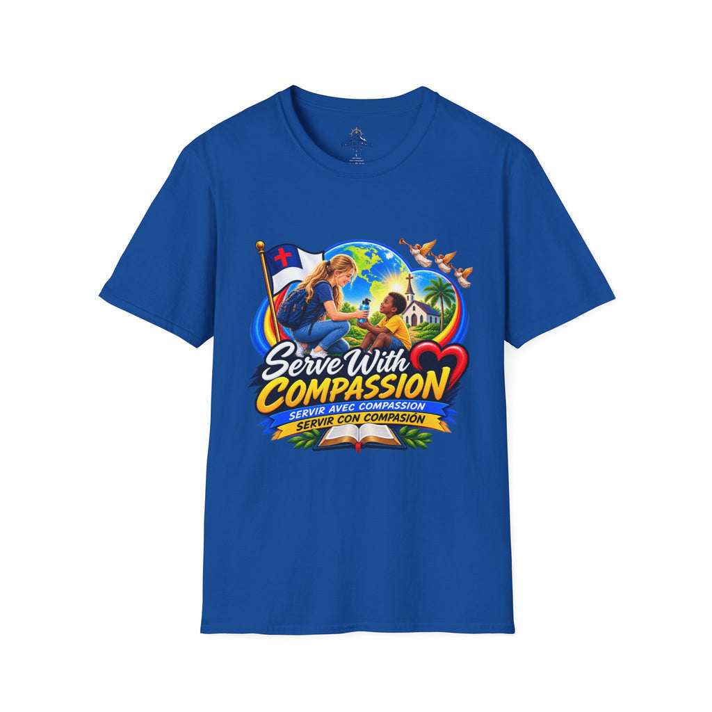 Serve With Compassion T-Shirt — Christian Volunteer Faith Tee