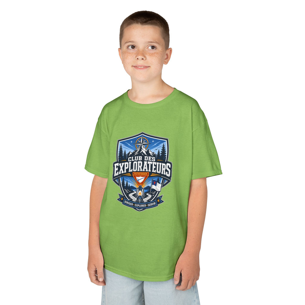 T-shirt unisexe pour enfants Club des Explorateurs | Lanterne