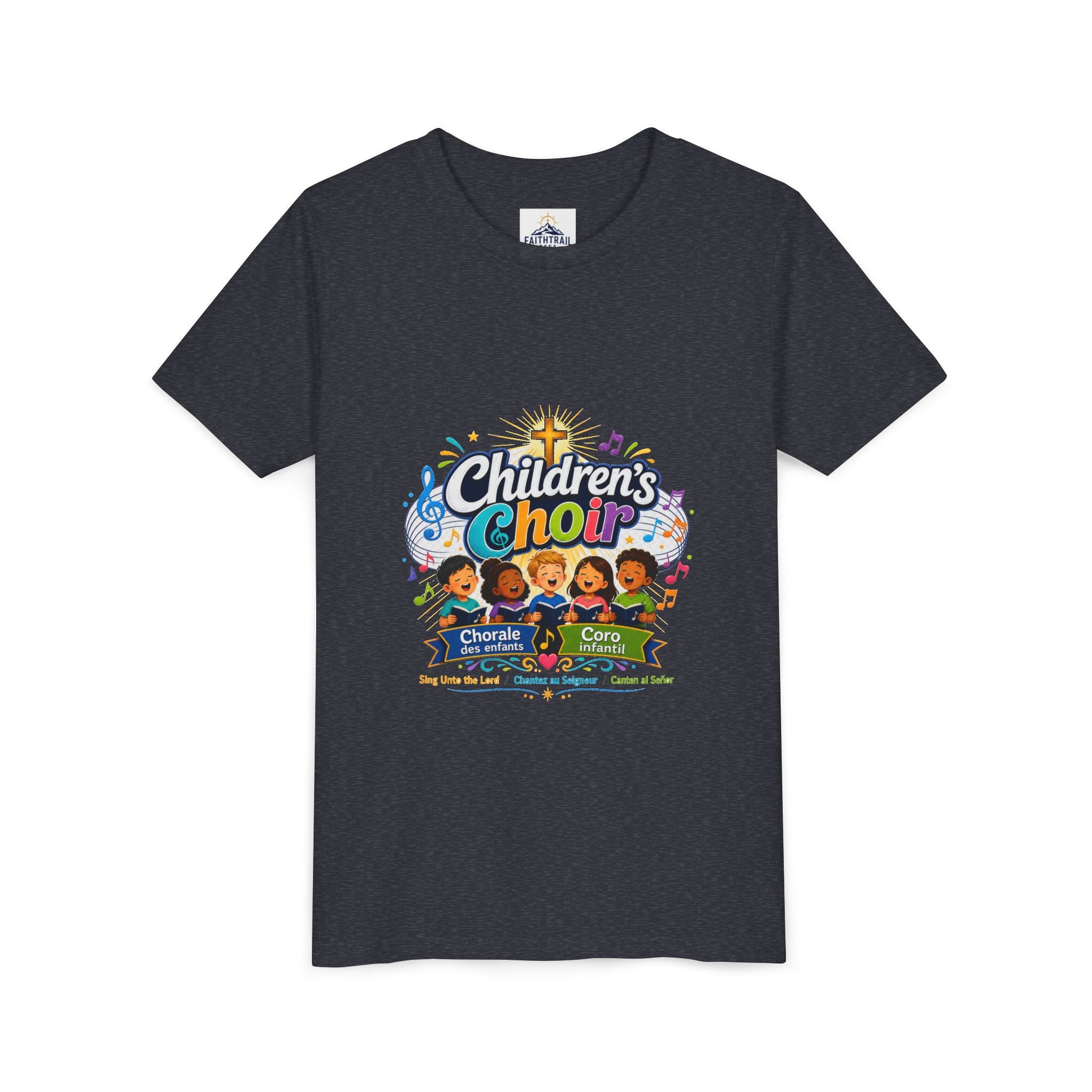 Children's Choir Youth Tee - Colorful Church Choir Graphic