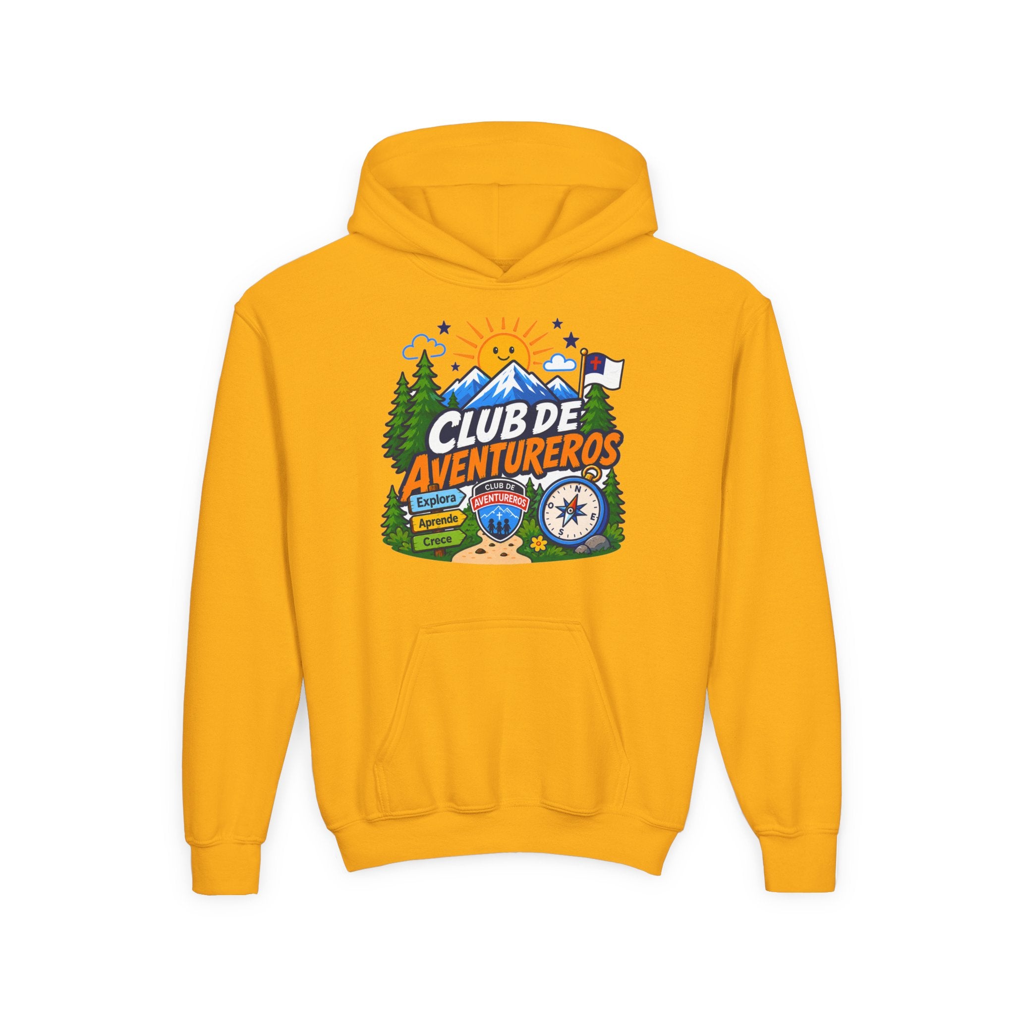 Club de Adventureros | Sudadera con capucha y estampado para Niños | Cámping