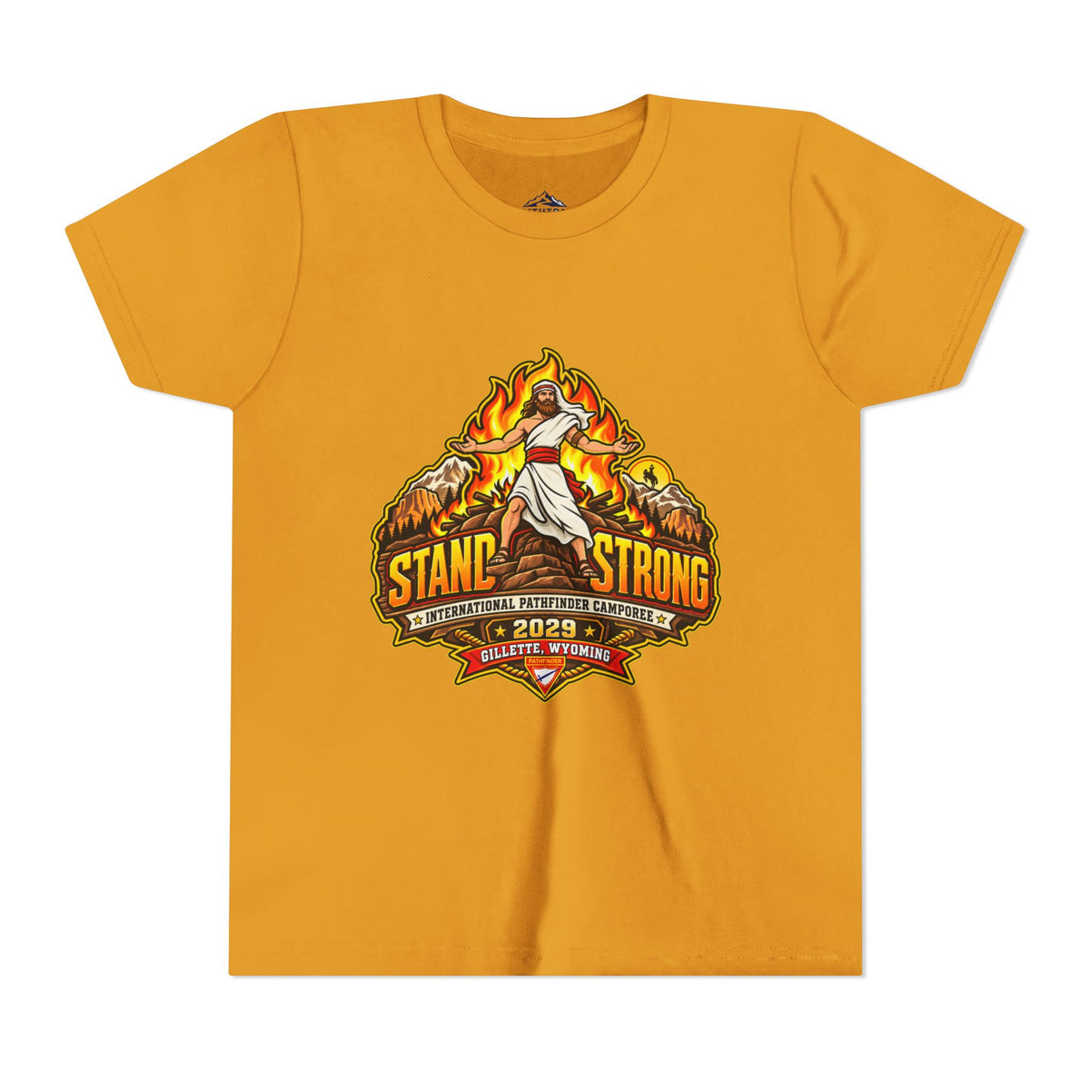 Youth Tee — "Stand Strong" Pathfinder Camporee 2029 - Unisex Performance Tee