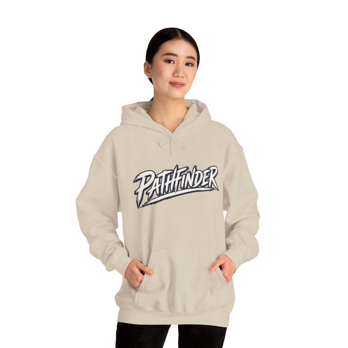 Pathfinder Graphic Hoodie — Retro Script Logo Pullover