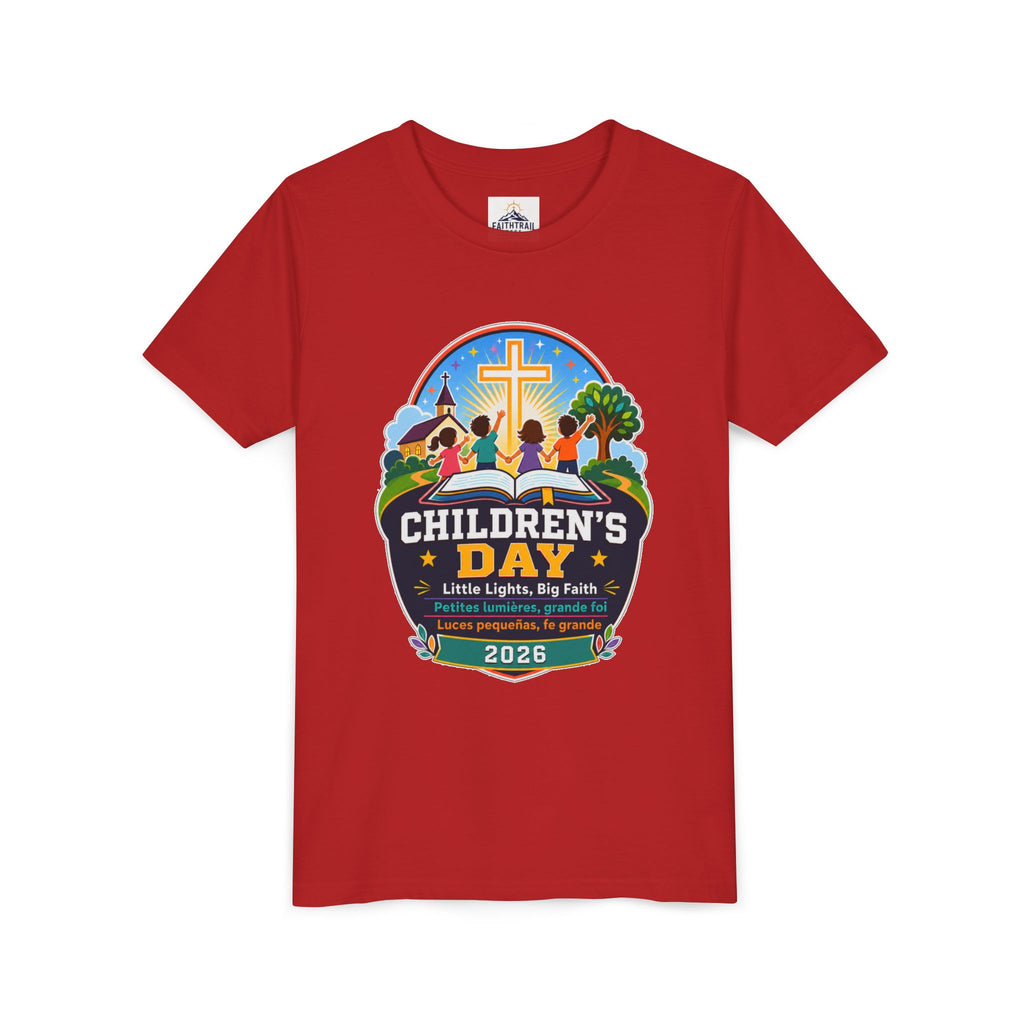 Children's Day Youth Tee – 'Little Lights, Big Faith' 2026 Church Kids T‑Shirt