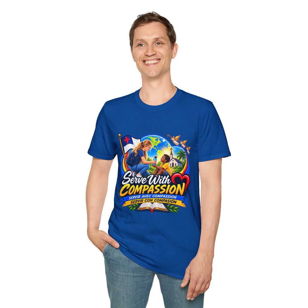 Serve With Compassion T-Shirt — Christian Volunteer Faith Tee