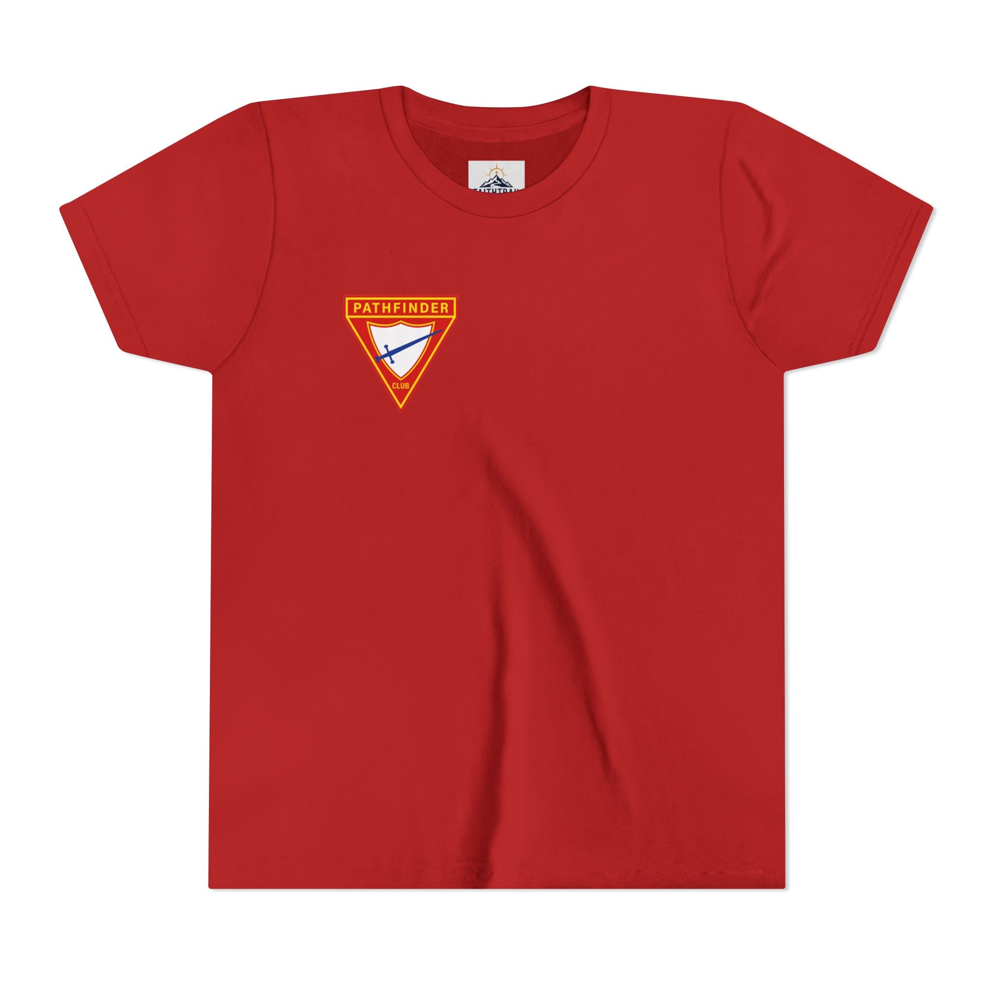 Pathfinder Club Youth Tee — Pathfinder Shield Emblem Short Sleeve Shirt