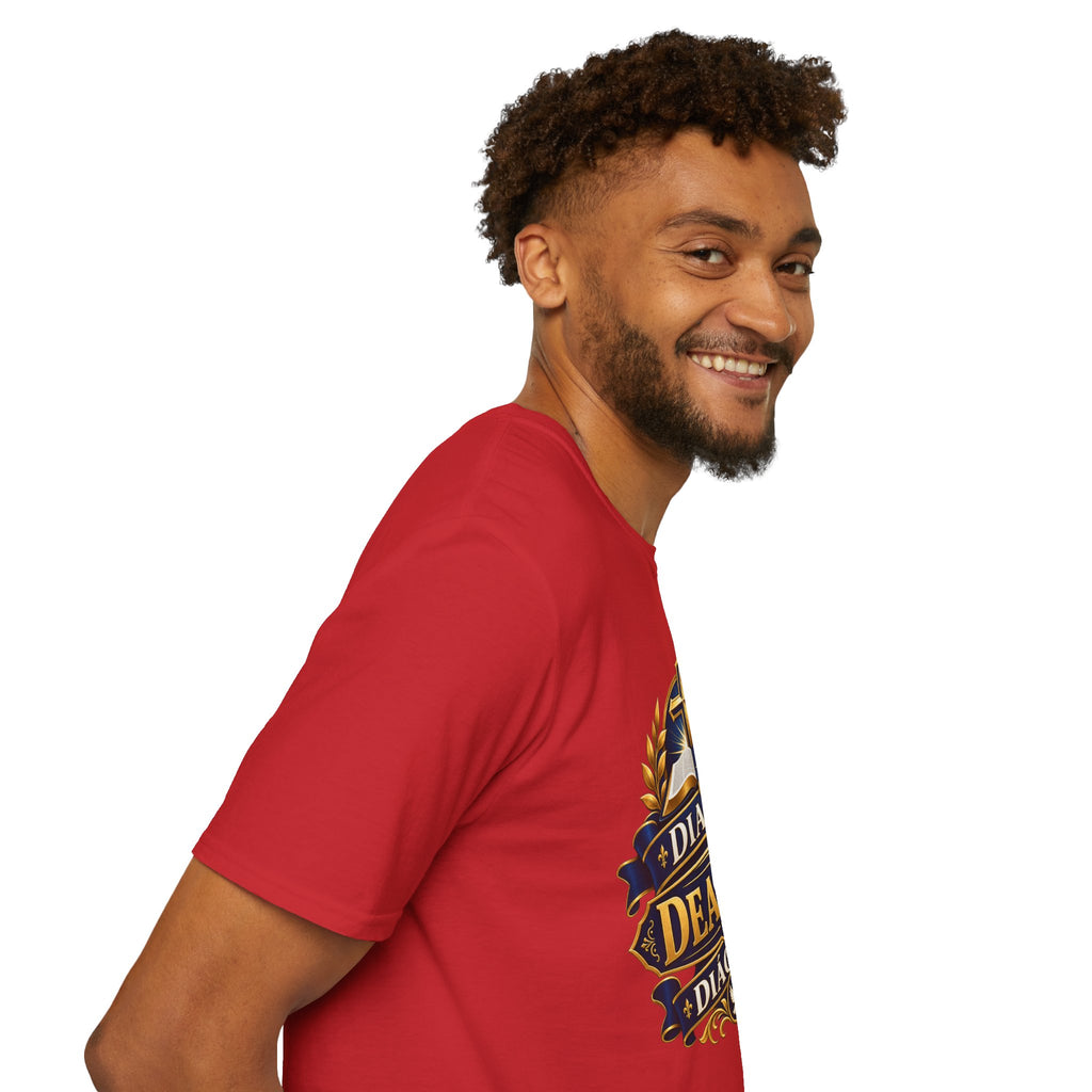 Deacon Faith T-Shirt — 'Diacre' Church Cross & Bible Emblem